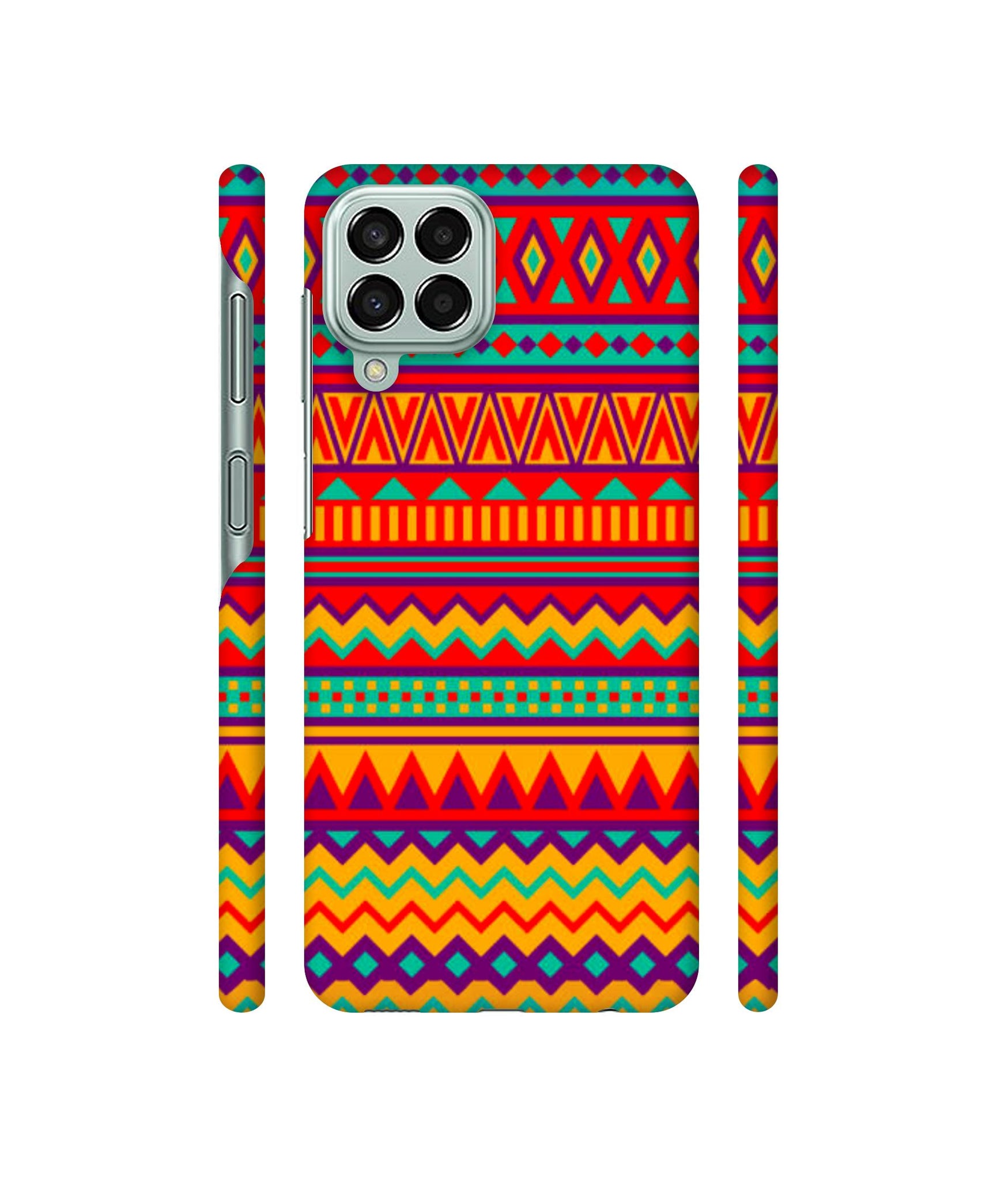 Multicolor Rangoli Art Designer Hard Back Cover for Samsung Galaxy M33 5G