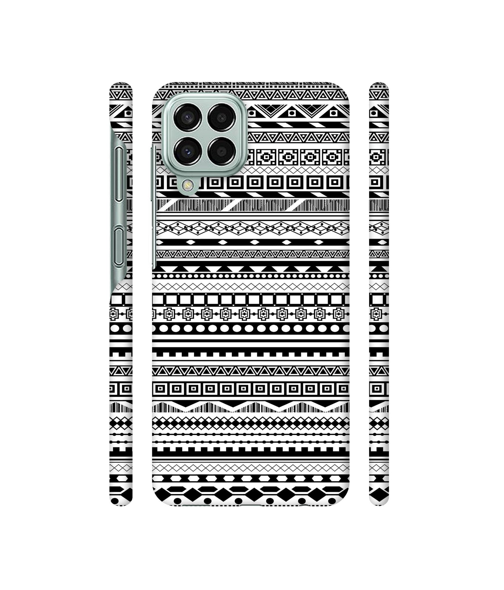 Black & White Patterns Designer Hard Back Cover for Samsung Galaxy M33 5G