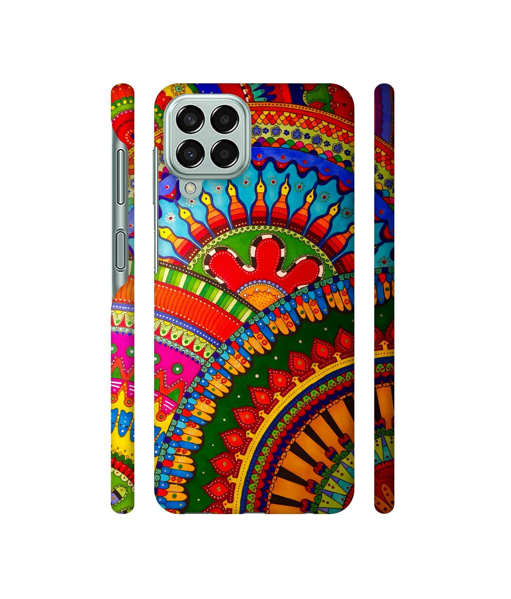 Rajasthani Rangoli Art Designer Hard Back Cover for Samsung Galaxy M33 5G