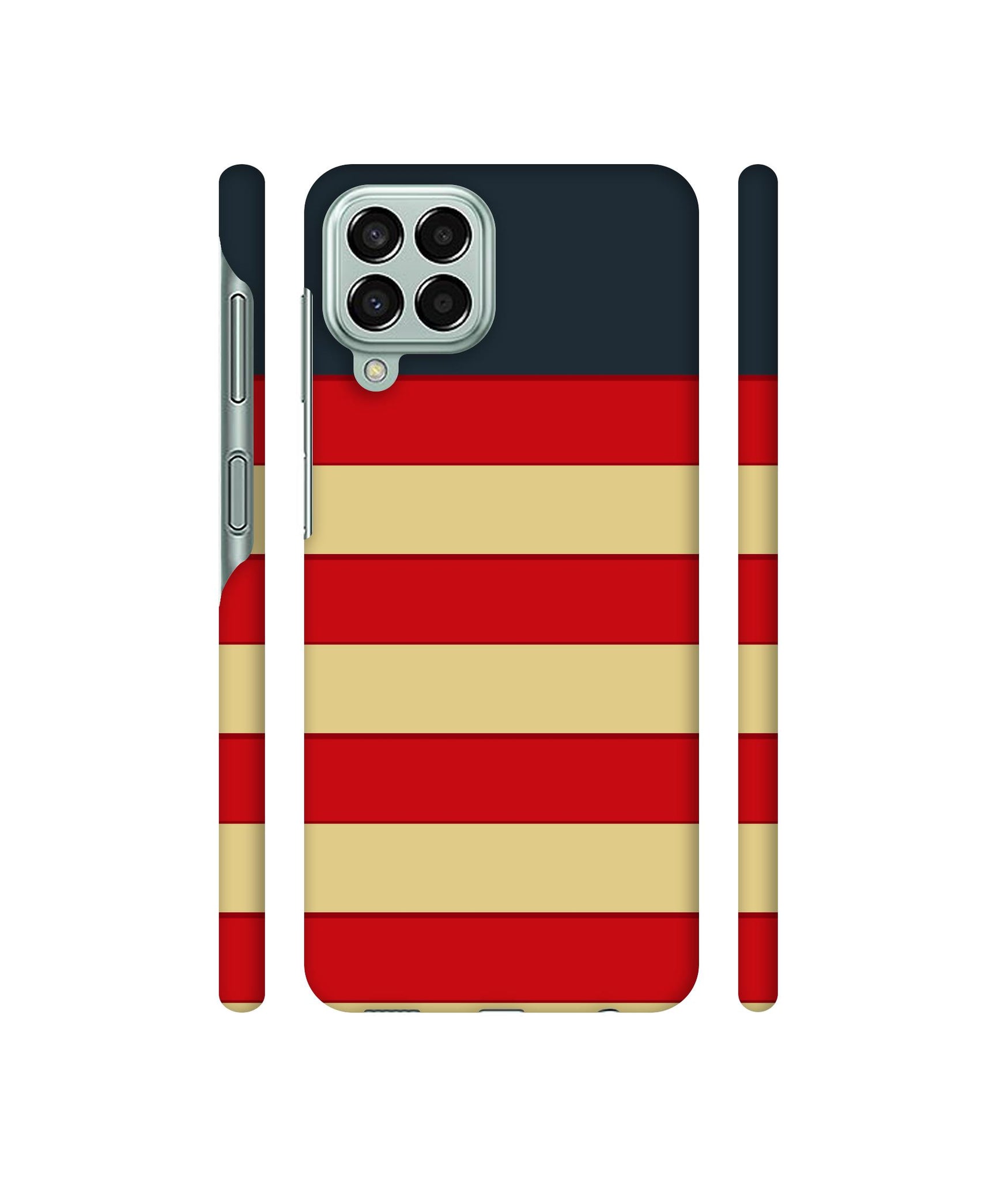 Multicolor Lines Designer Hard Back Cover for Samsung Galaxy M33 5G