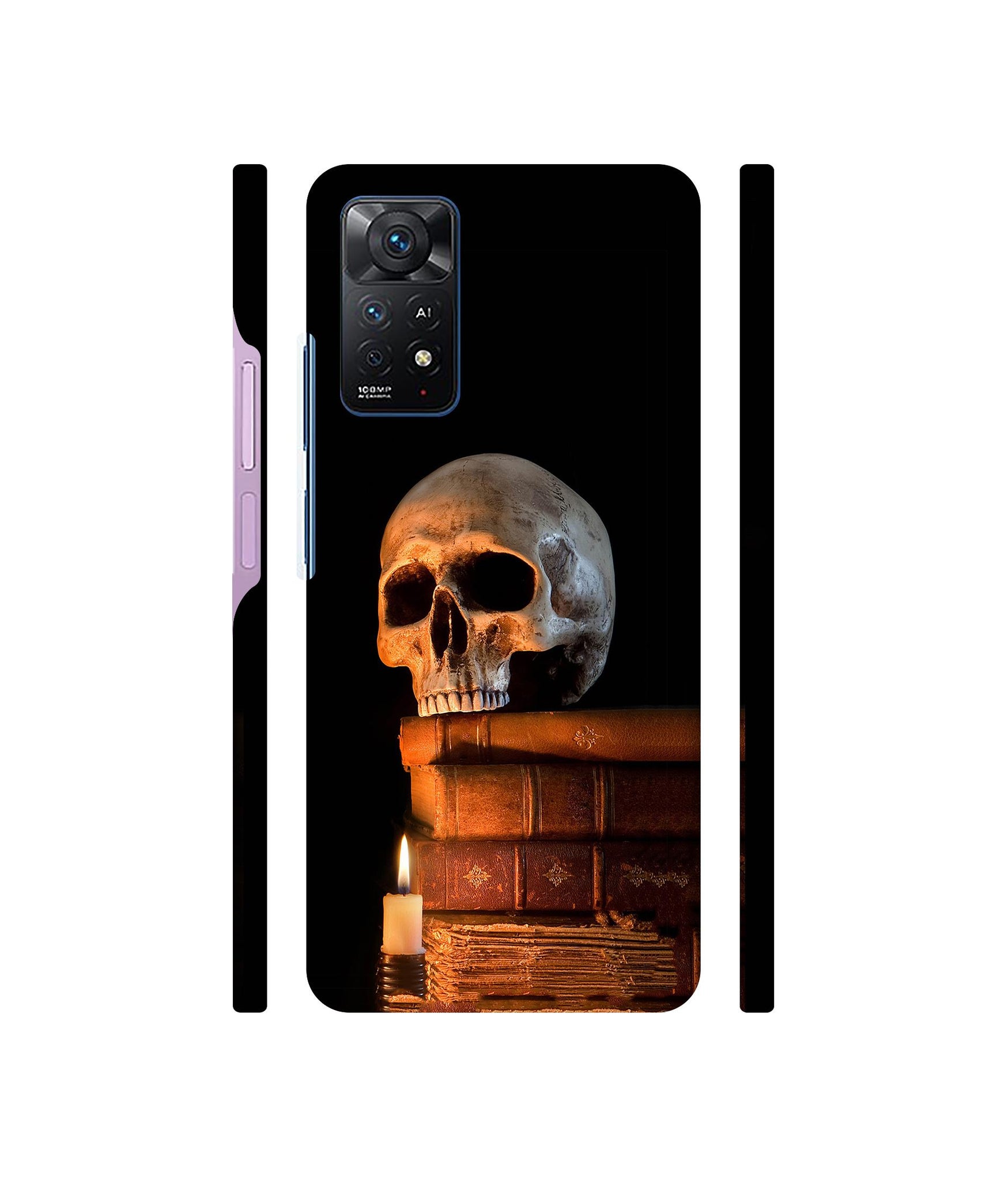 Skull Magic Candles Books Designer Hard Back Cover for Mi Redmi Note 11 Pro Plus 5G