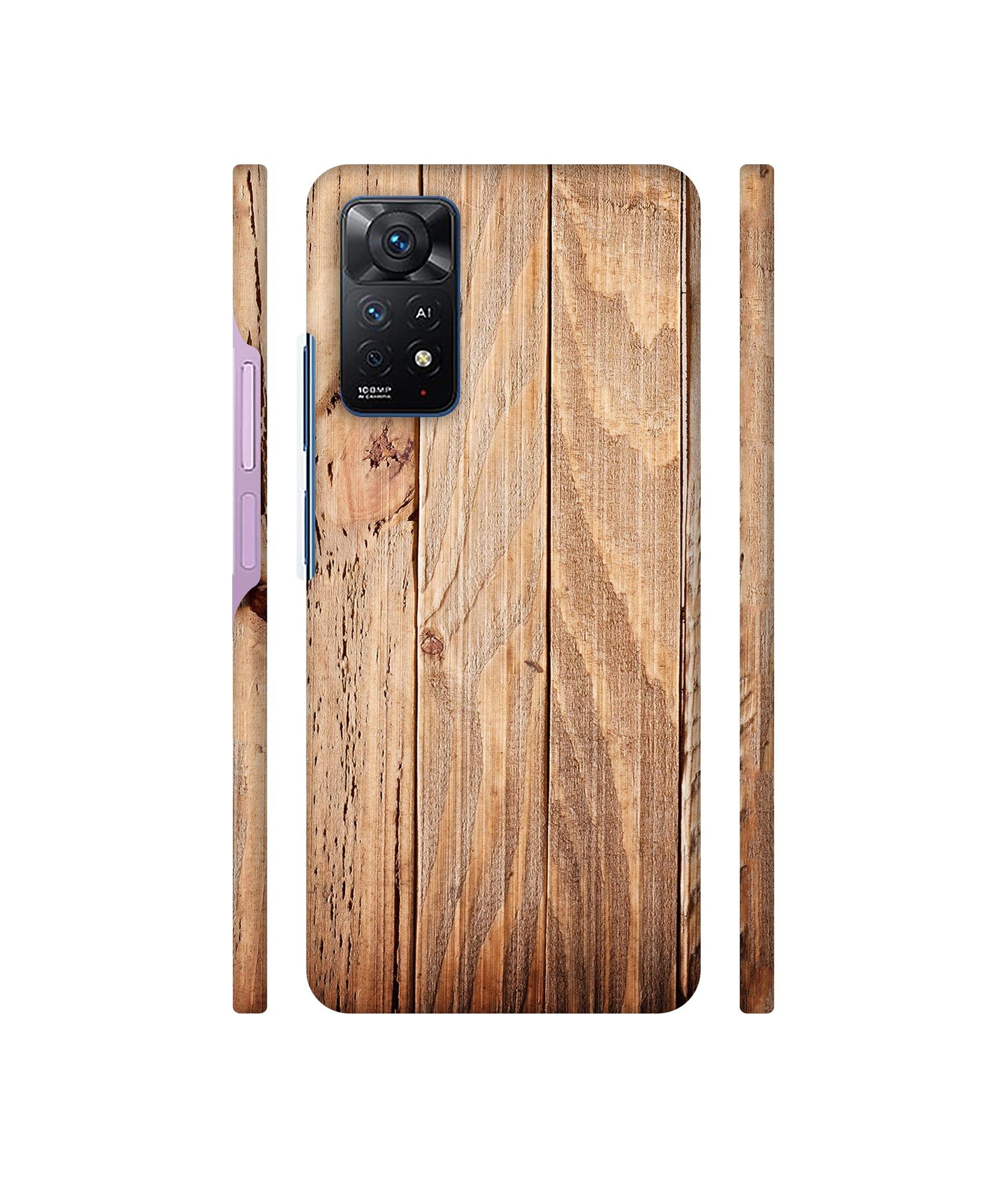 Wooden Texture Designer Hard Back Cover for Mi Redmi Note 11 Pro Plus 5G