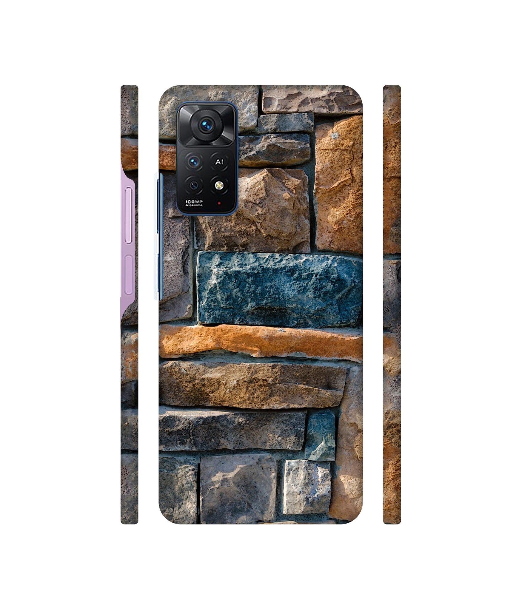 Decorative Stone Cladding Designer Hard Back Cover for Mi Redmi Note 11 Pro Plus 5G
