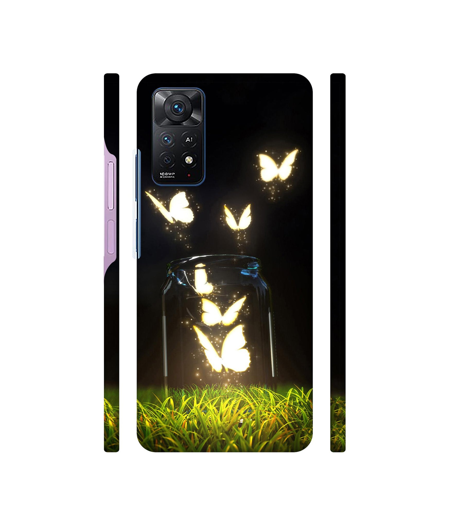 Butterfly Designer Hard Back Cover for Mi Redmi Note 11 Pro Plus 5G