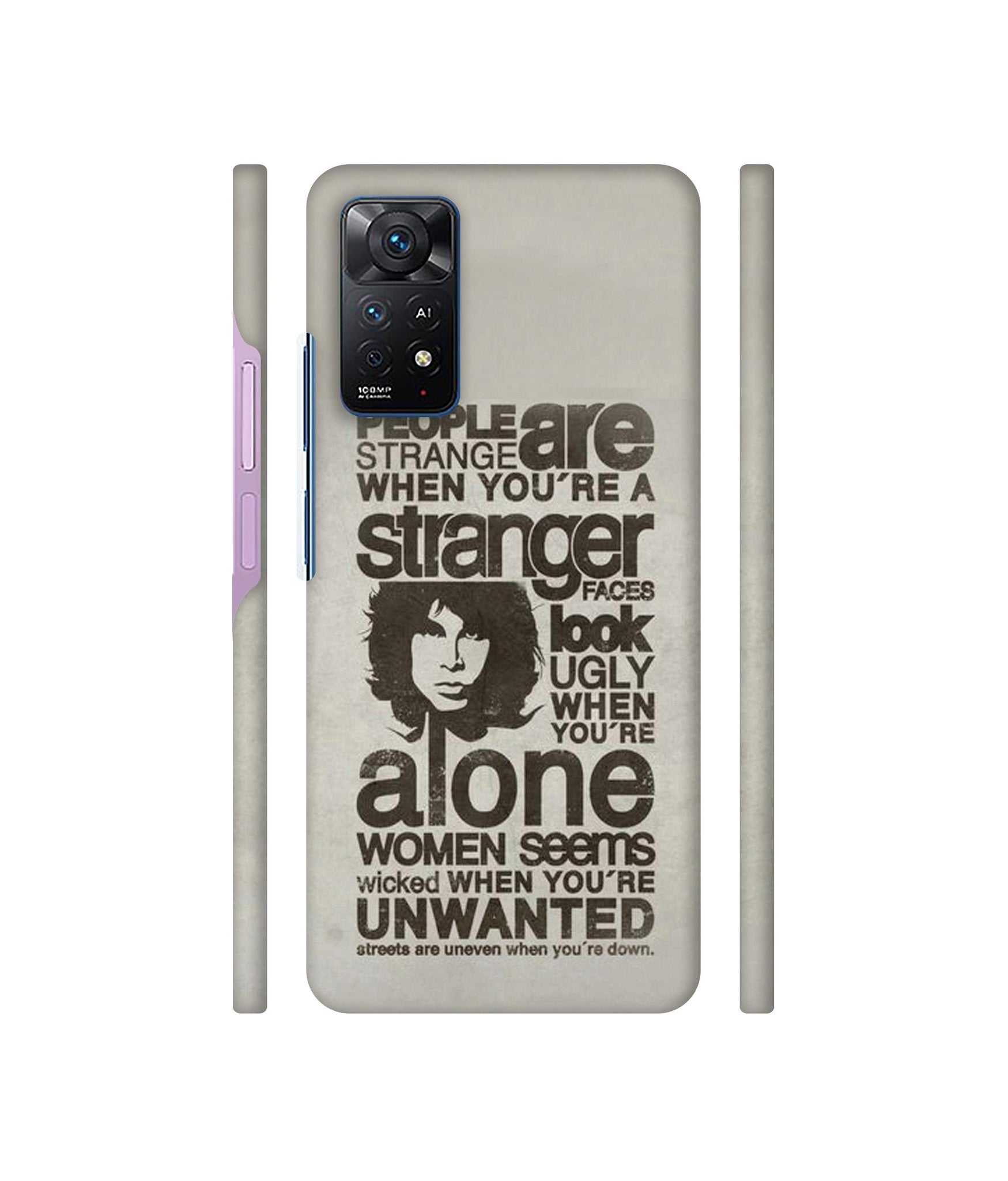 Quotes Pattern Designer Hard Back Cover for Mi Redmi Note 11 Pro Plus 5G