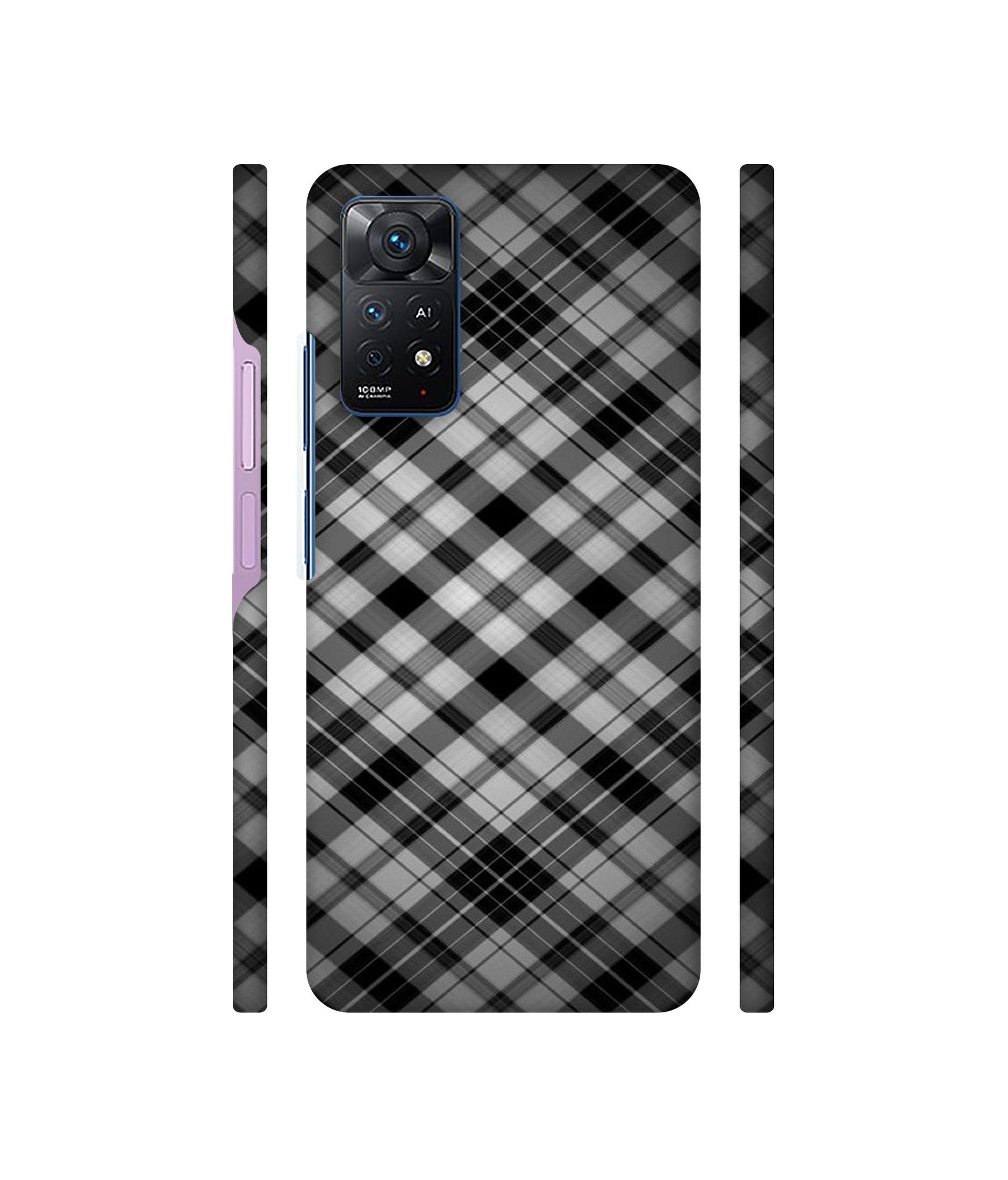 Black Stripes Pattern Designer Hard Back Cover for Mi Redmi Note 11 Pro Plus 5G