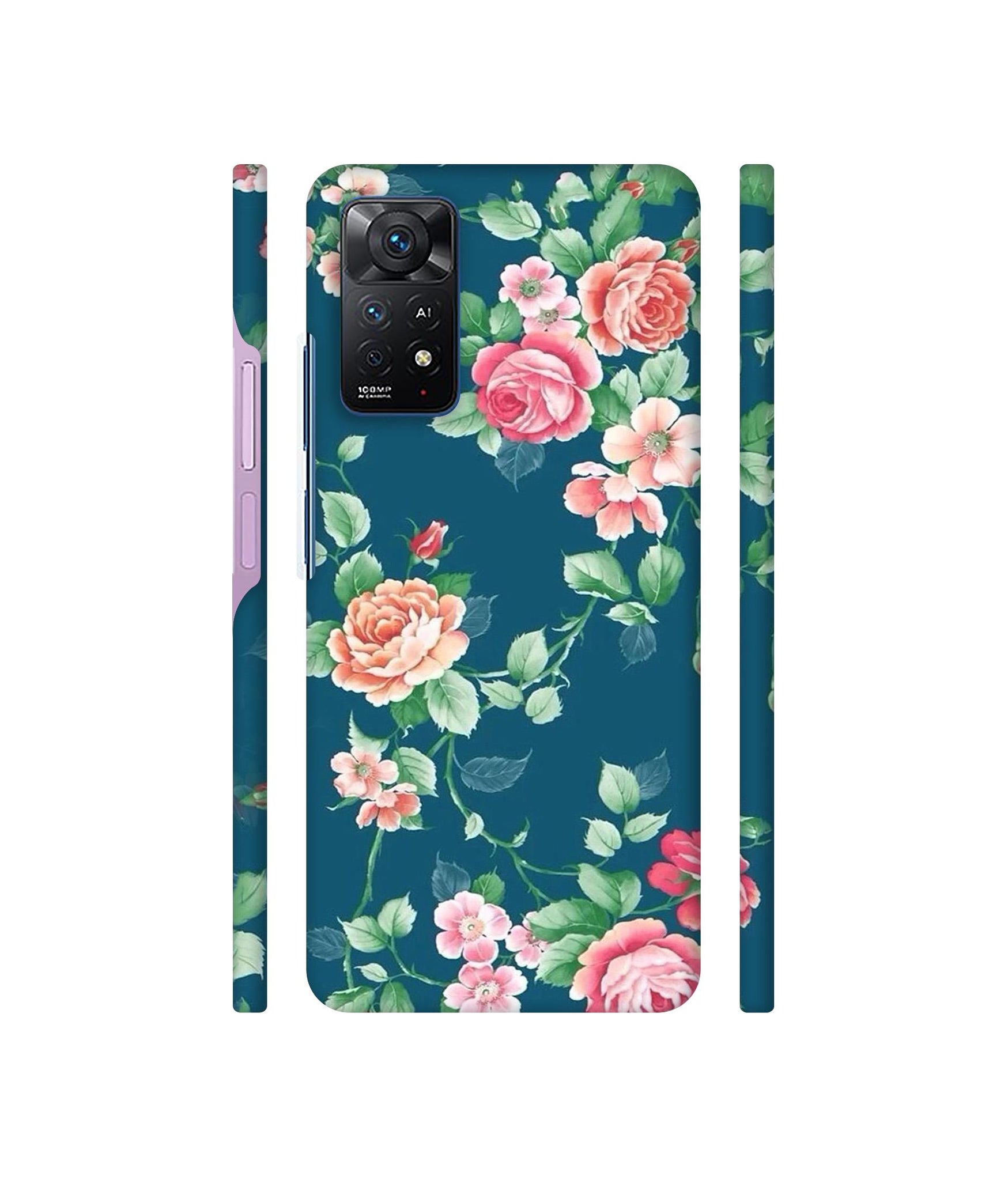 Vintage Floral Designer Hard Back Cover for Mi Redmi Note 11 Pro Plus 5G