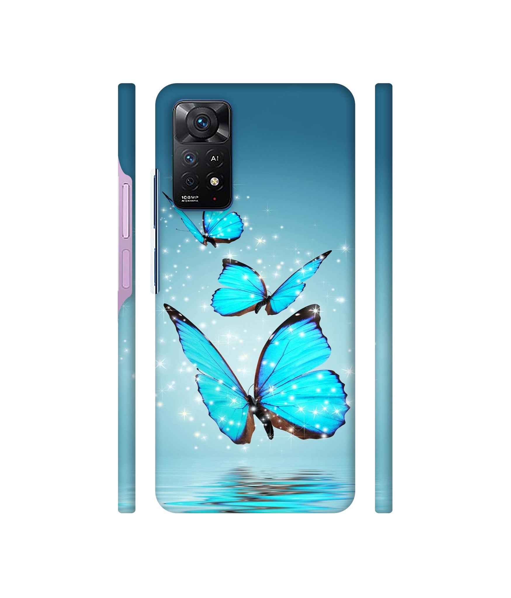 Flying Butterflies Designer Hard Back Cover for Mi Redmi Note 11 Pro Plus 5G