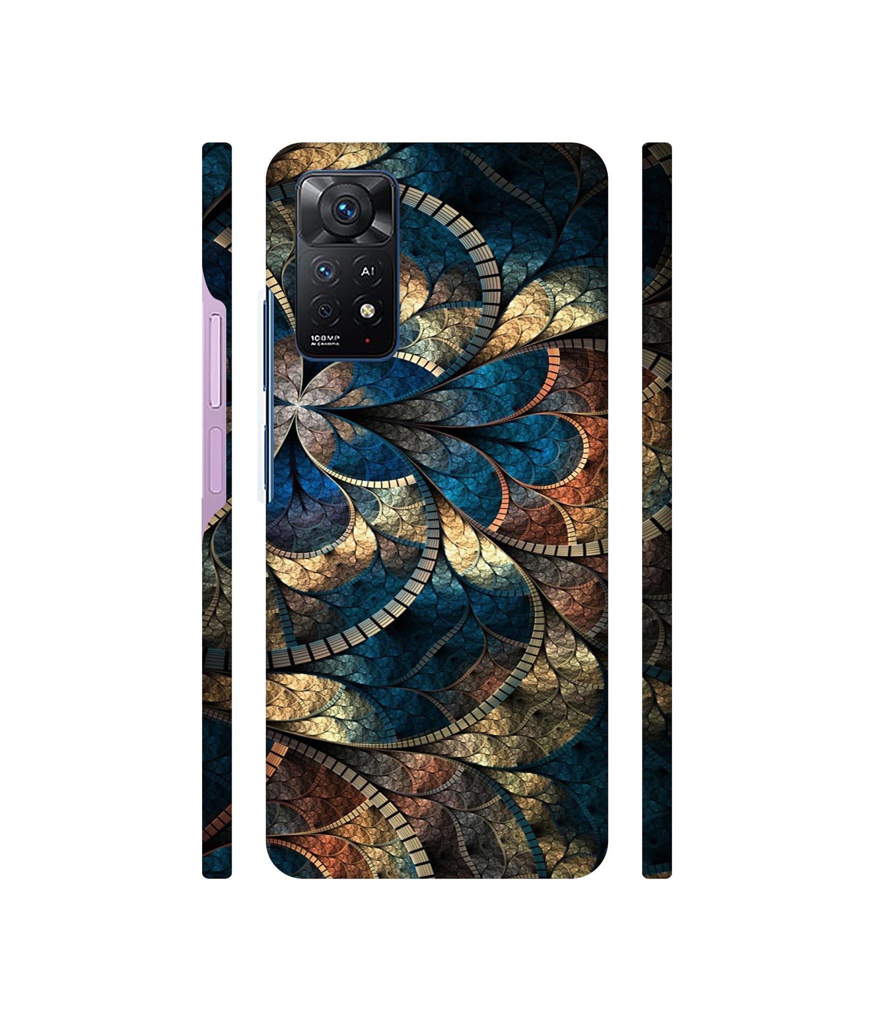 Fractional Pattern Designer Hard Back Cover for Mi Redmi Note 11 Pro Plus 5G