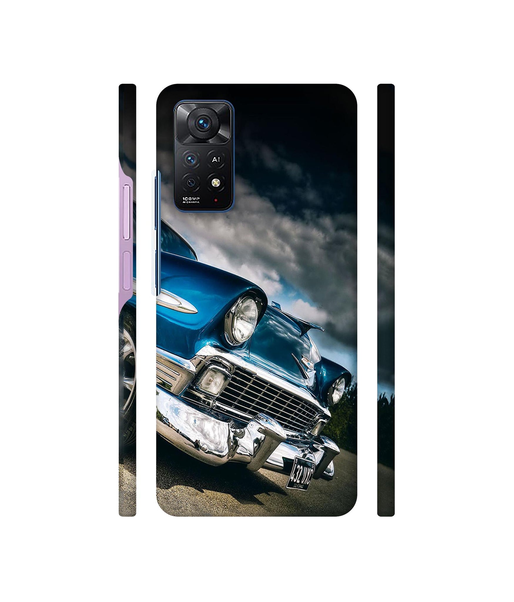 Vintage Car Pattern Designer Hard Back Cover for Mi Redmi Note 11 Pro Plus 5G
