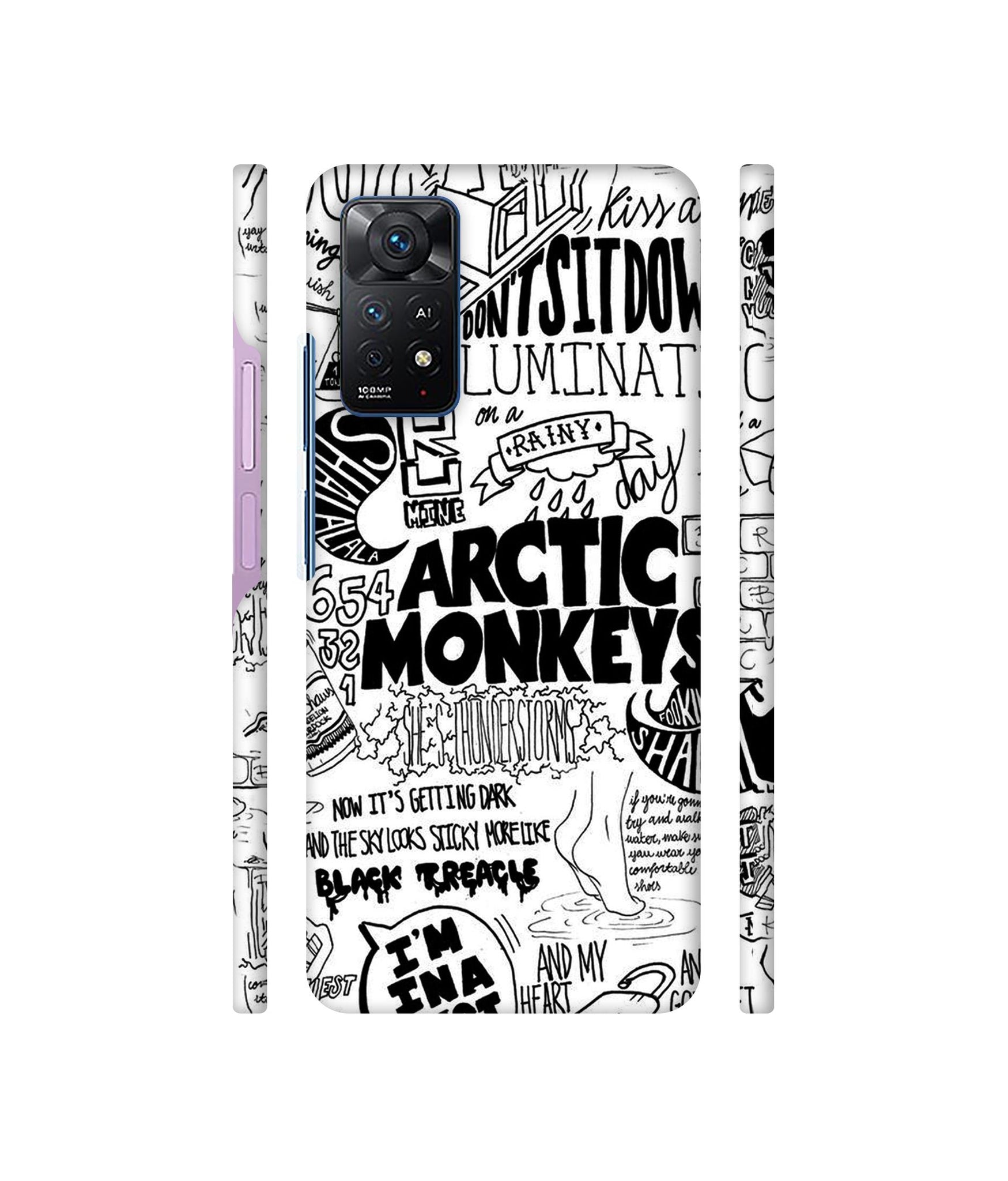 Arctic Monkeys Pattern Designer Hard Back Cover for Mi Redmi Note 11 Pro Plus 5G