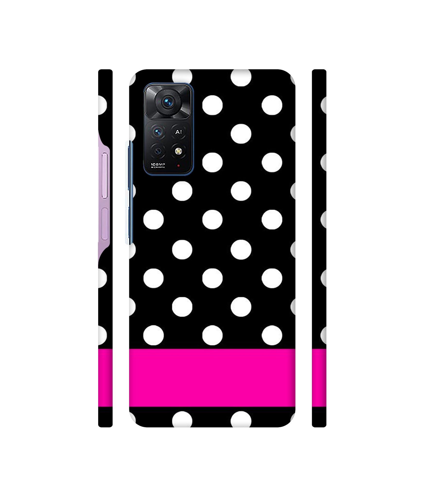 White Dots Pattern Designer Hard Back Cover for Mi Redmi Note 11 Pro Plus 5G