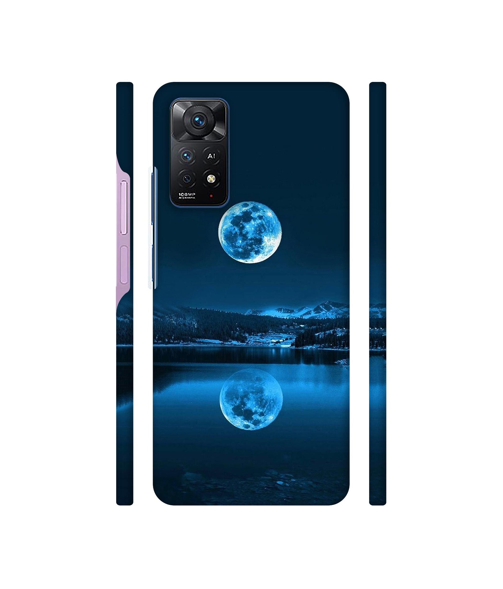 Moon Pattern Print Designer Hard Back Cover for Mi Redmi Note 11 Pro Plus 5G