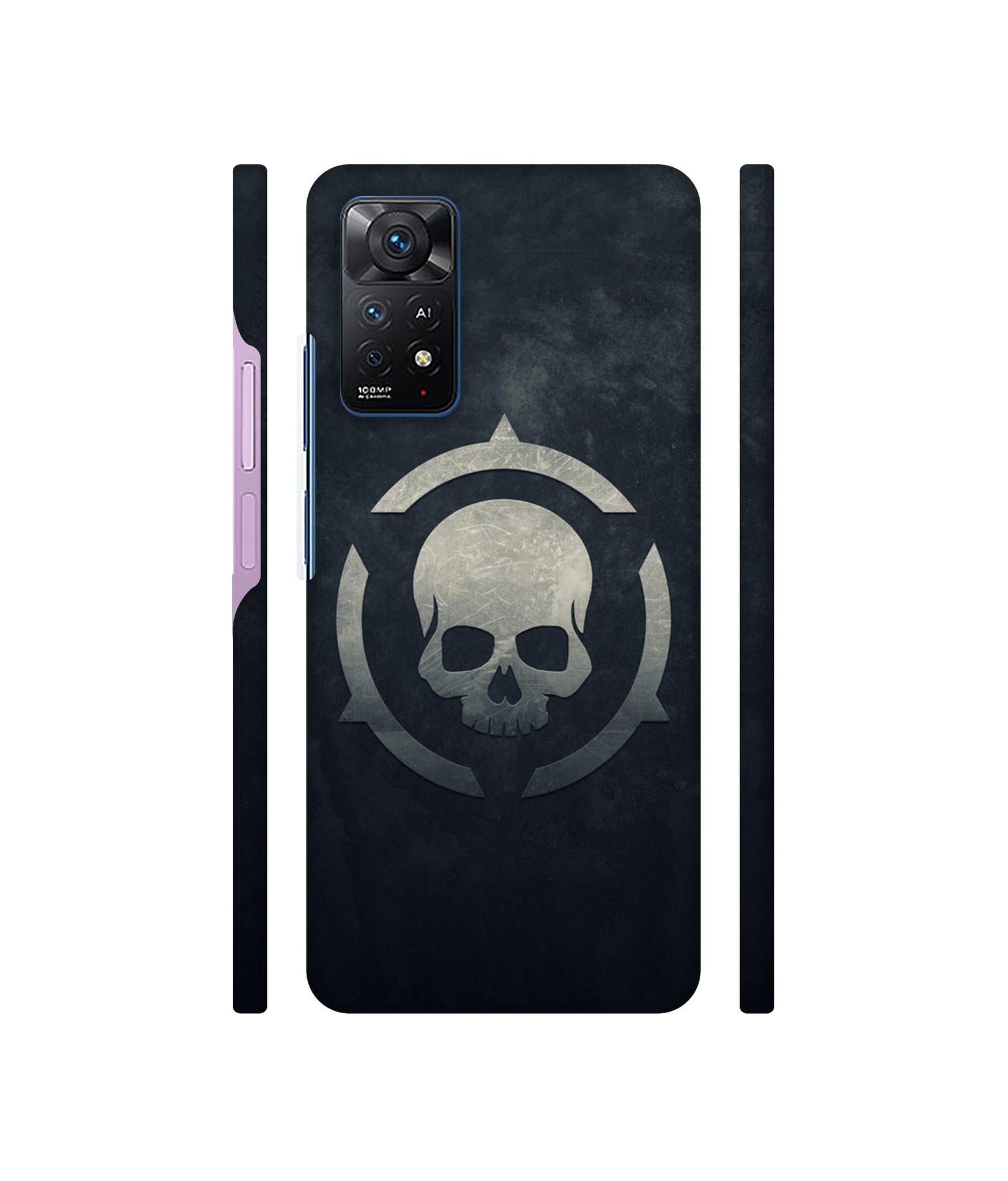 Skull Pattern Print Designer Hard Back Cover for Mi Redmi Note 11 Pro Plus 5G