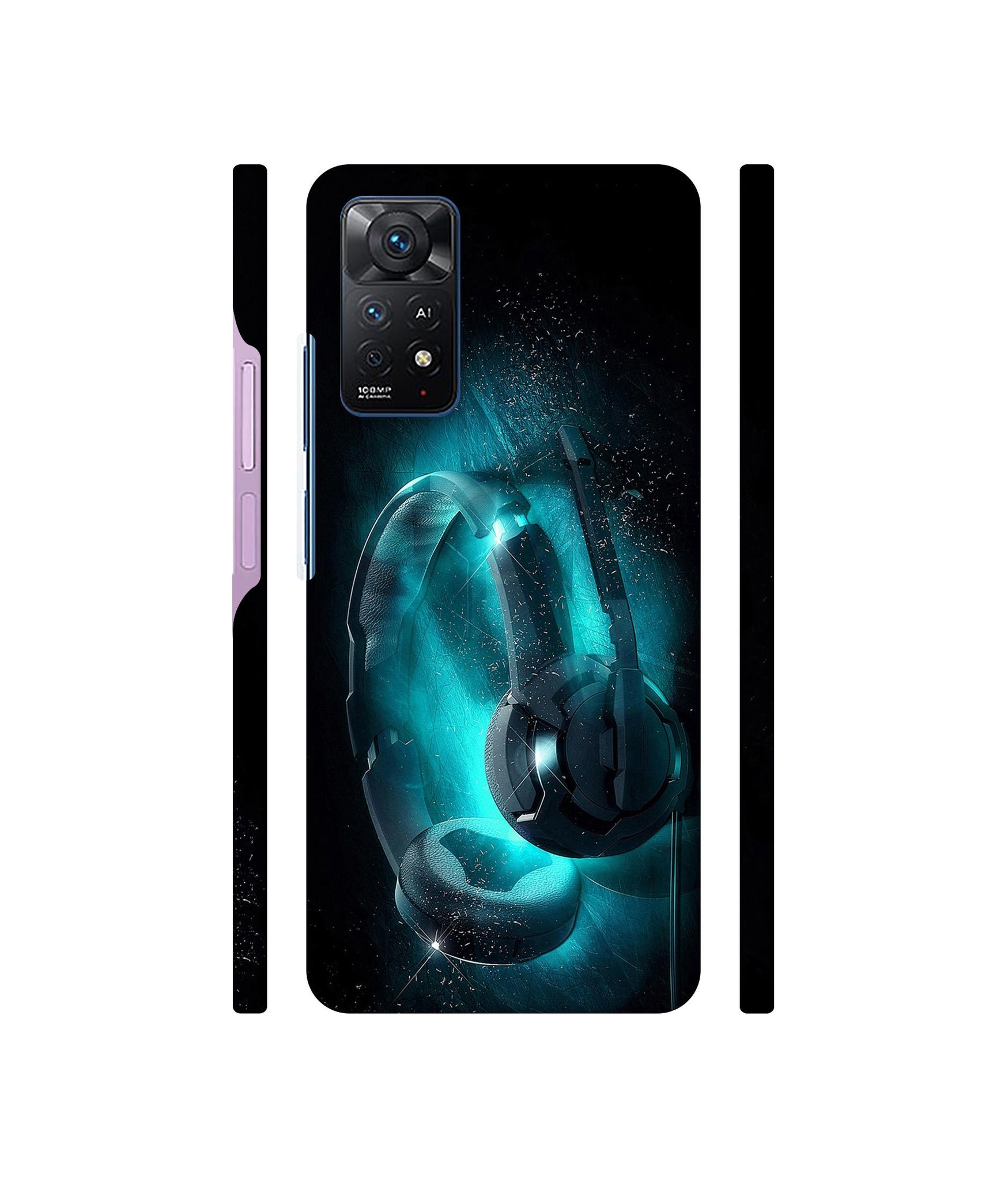 Cool Headphone Designer Hard Back Cover for Mi Redmi Note 11 Pro Plus 5G