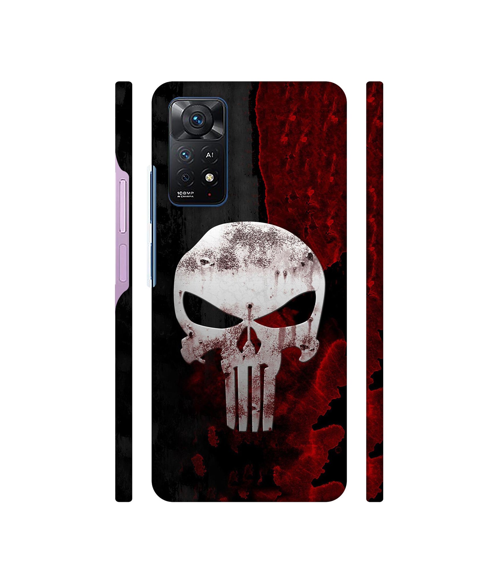 Punisher Skull Designer Hard Back Cover for Mi Redmi Note 11 Pro Plus 5G