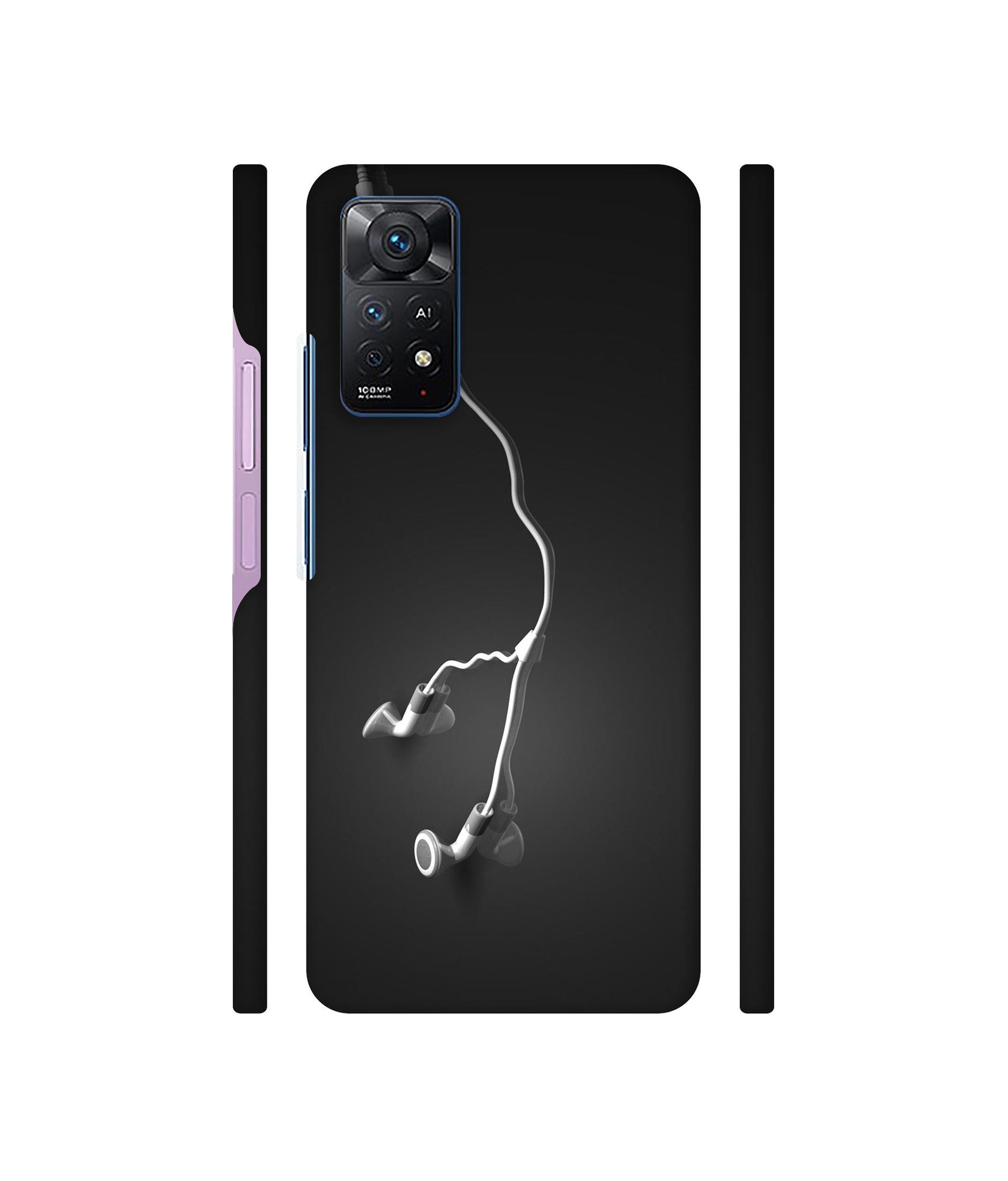 Headphone Designer Hard Back Cover for Mi Redmi Note 11 Pro Plus 5G