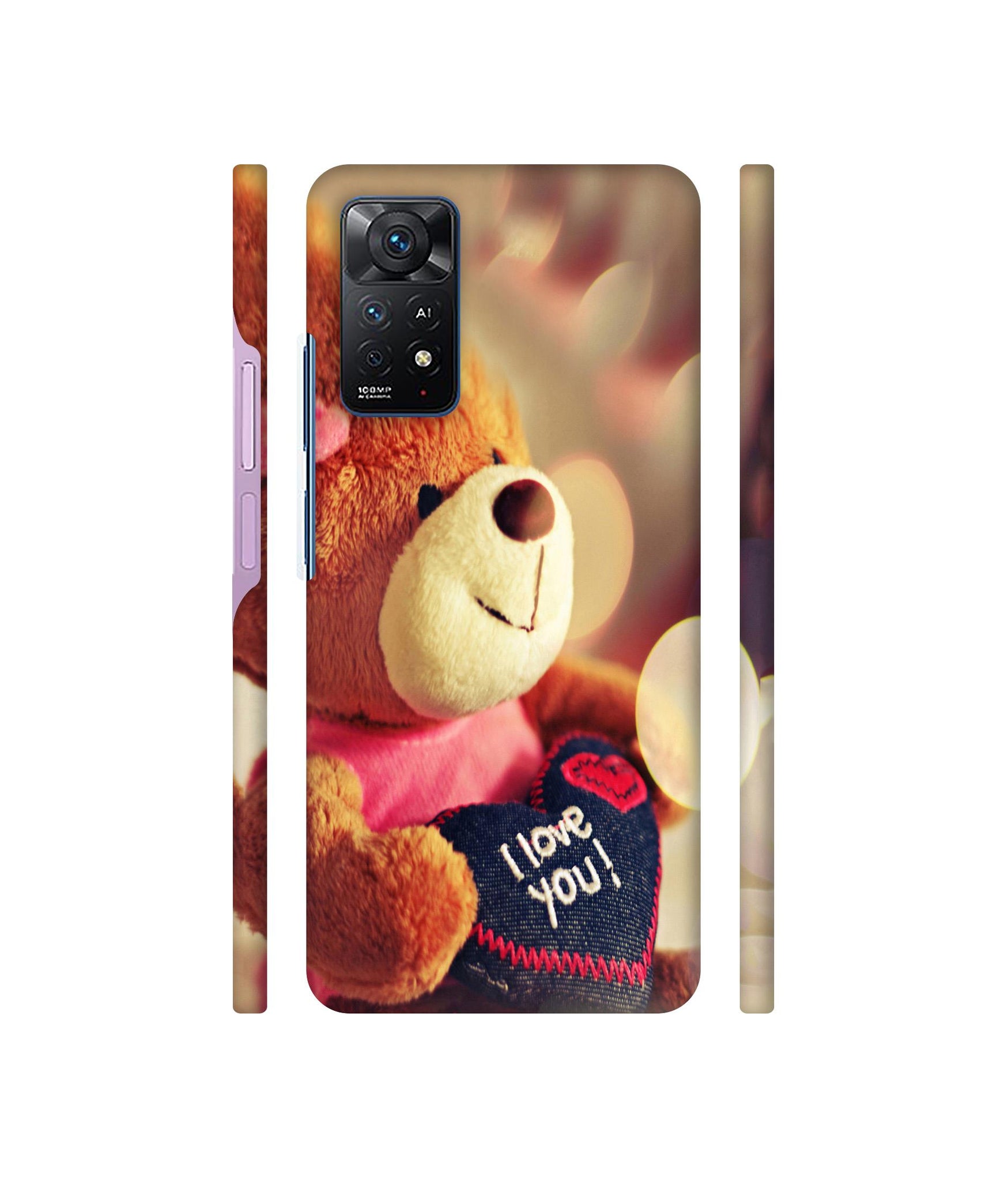 Teddy Bear Designer Hard Back Cover for Mi Redmi Note 11 Pro Plus 5G