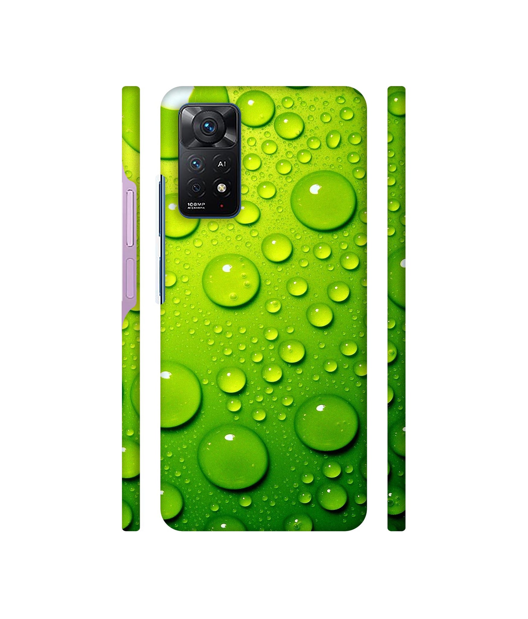 Green Bubbles Designer Hard Back Cover for Mi Redmi Note 11 Pro Plus 5G
