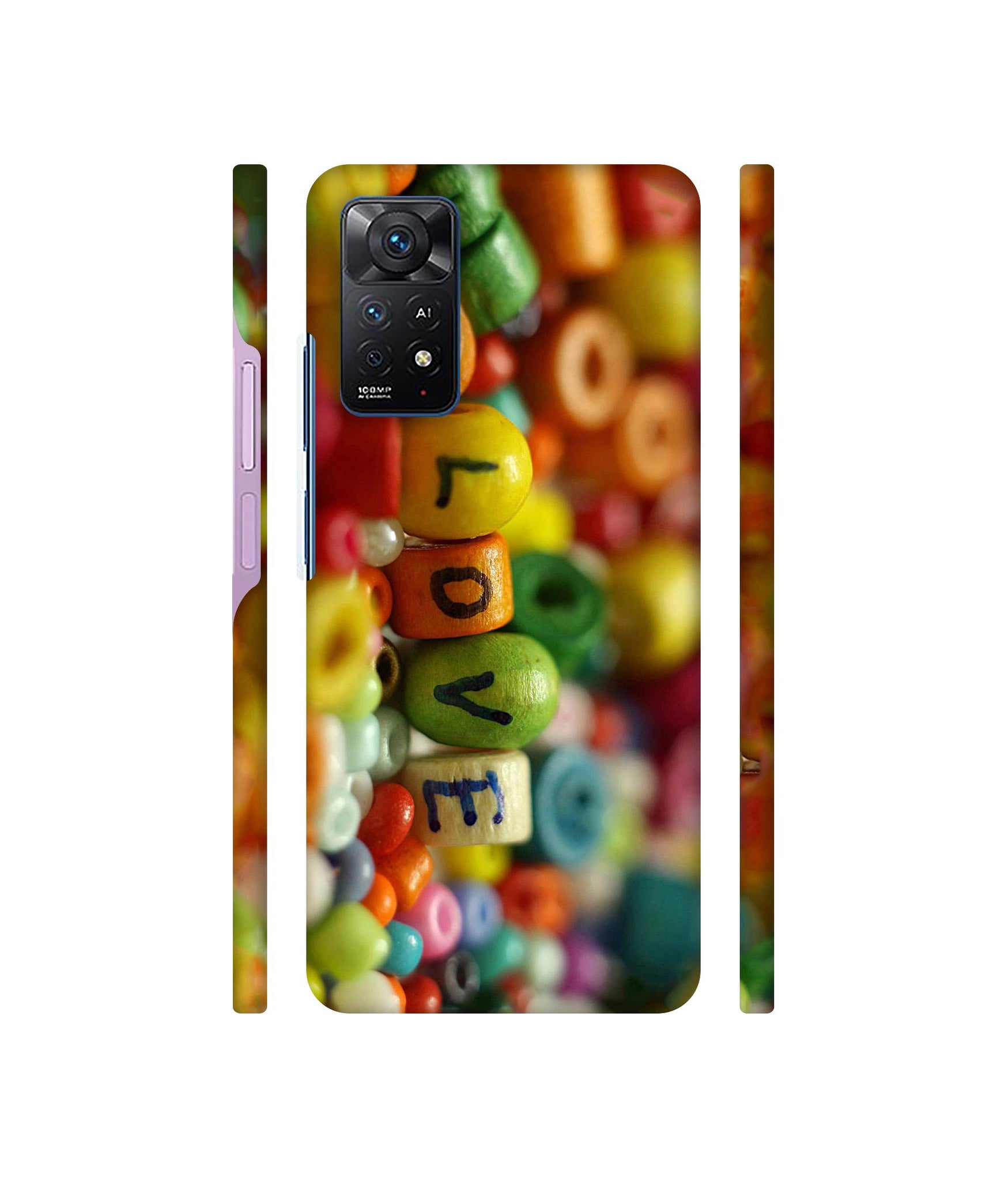 Colorful Love Designer Hard Back Cover for Mi Redmi Note 11 Pro Plus 5G