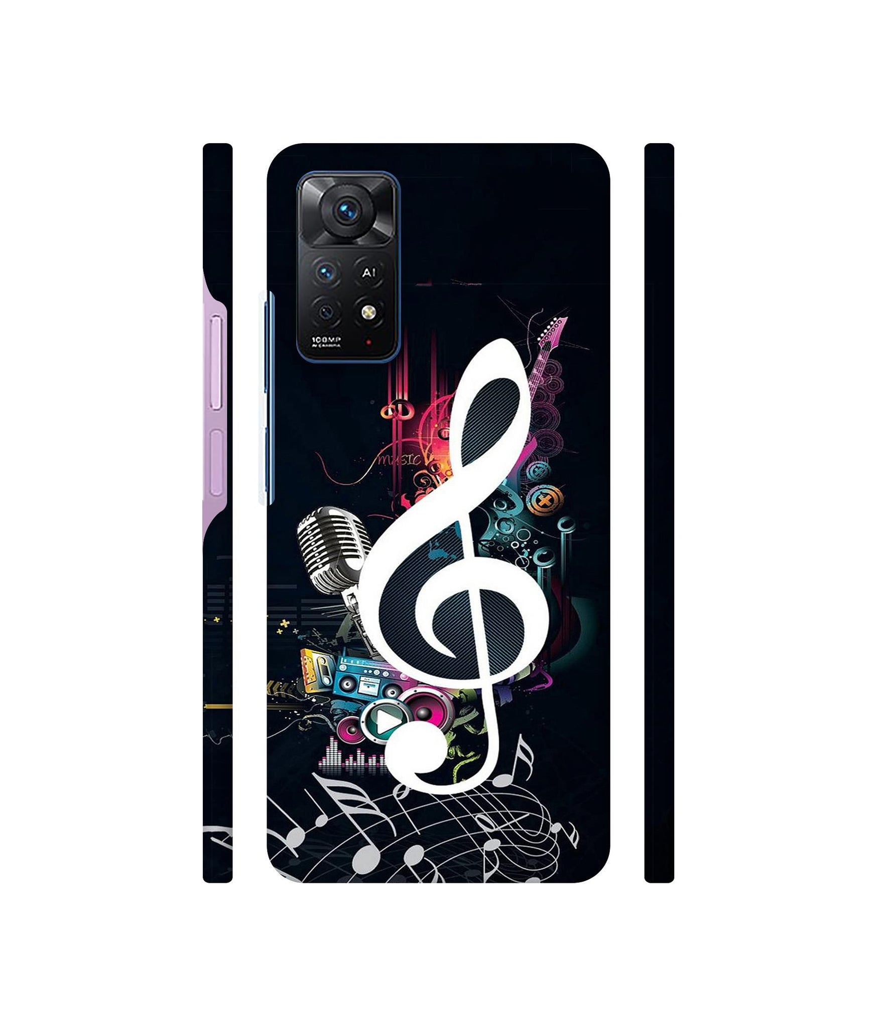 Mike and Music Designer Hard Back Cover for Mi Redmi Note 11 Pro Plus 5G