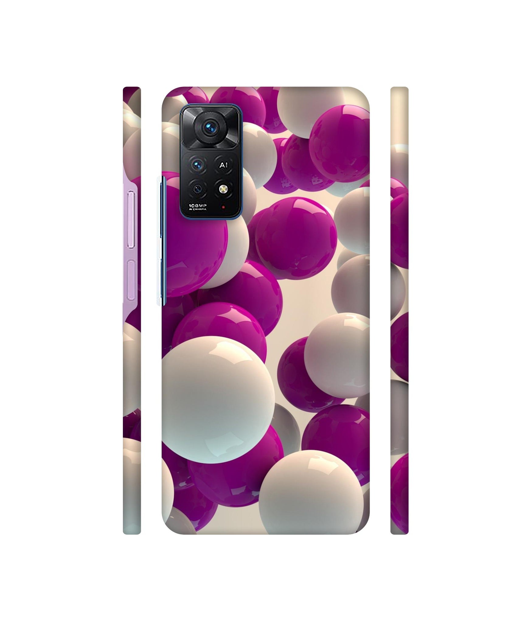3D Balloons Designer Hard Back Cover for Mi Redmi Note 11 Pro Plus 5G