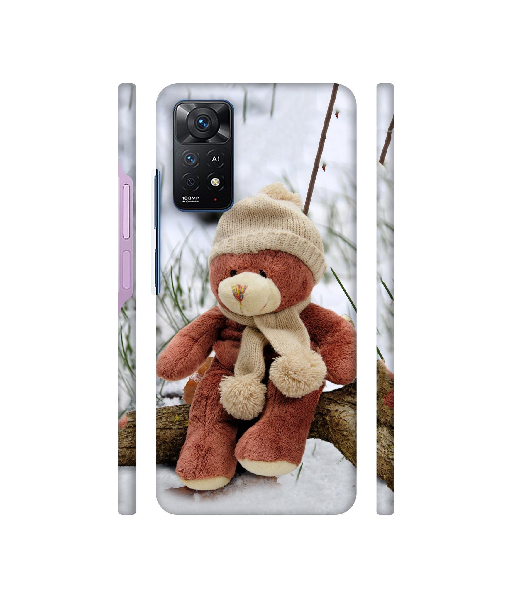 Woolen Bear Designer Hard Back Cover for Mi Redmi Note 11 Pro Plus 5G