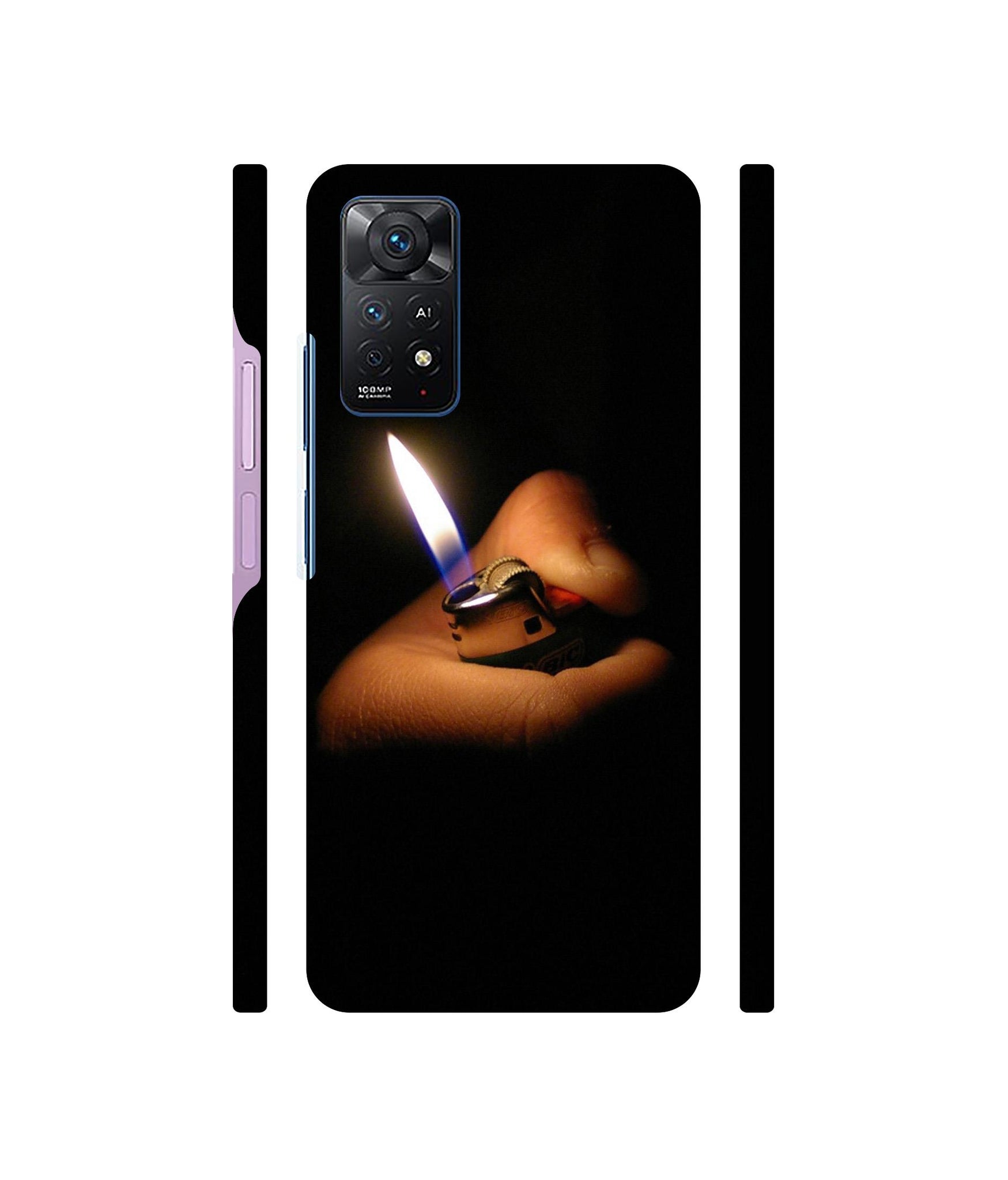 Lighter Flames Designer Hard Back Cover for Mi Redmi Note 11 Pro Plus 5G