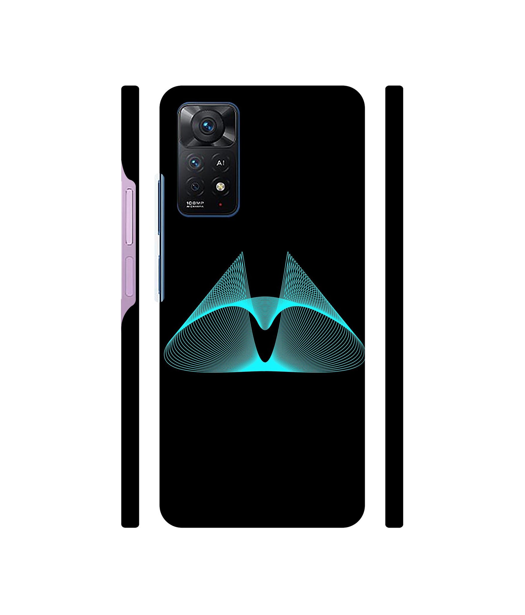 Mesh Shape Glitter Designer Hard Back Cover for Mi Redmi Note 11 Pro Plus 5G