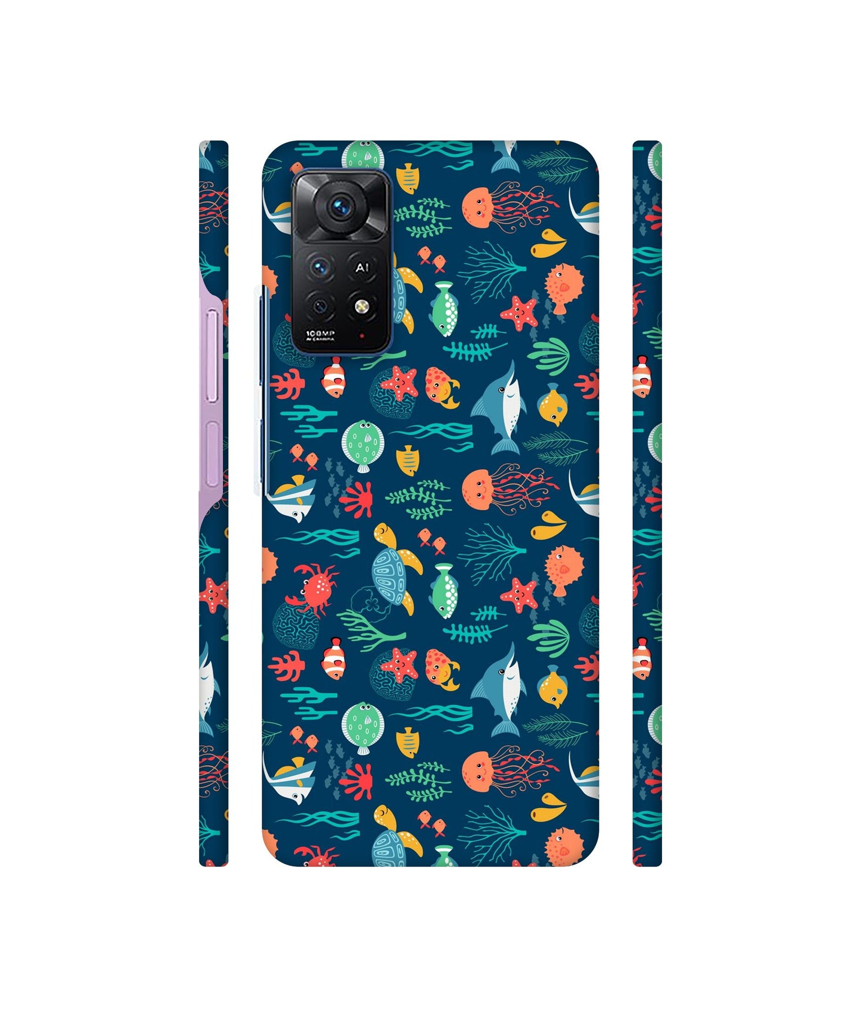 Aquarium Texture Designer Hard Back Cover for Mi Redmi Note 11 Pro Plus 5G
