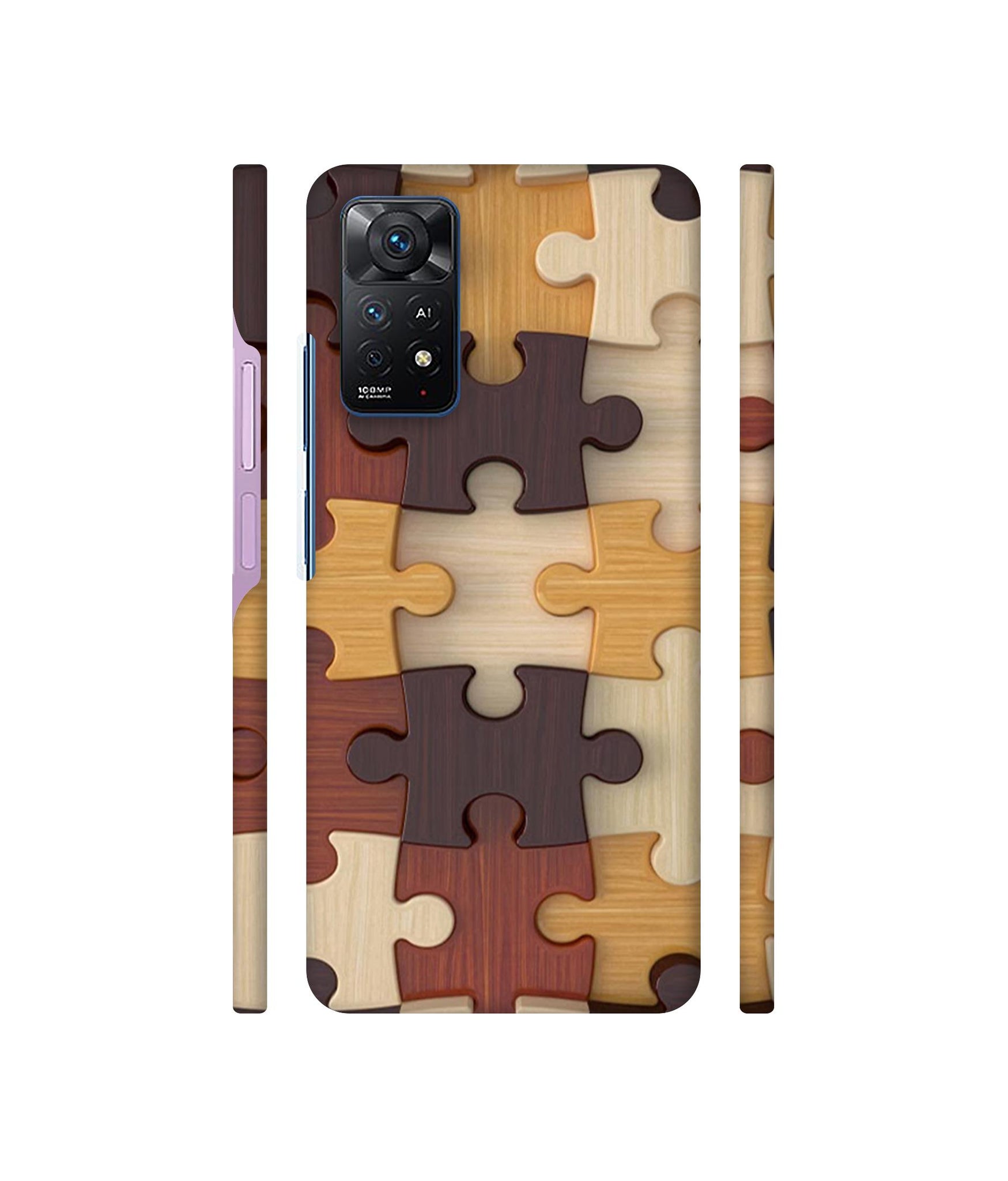 Puzzle Pattern Designer Hard Back Cover for Mi Redmi Note 11 Pro Plus 5G