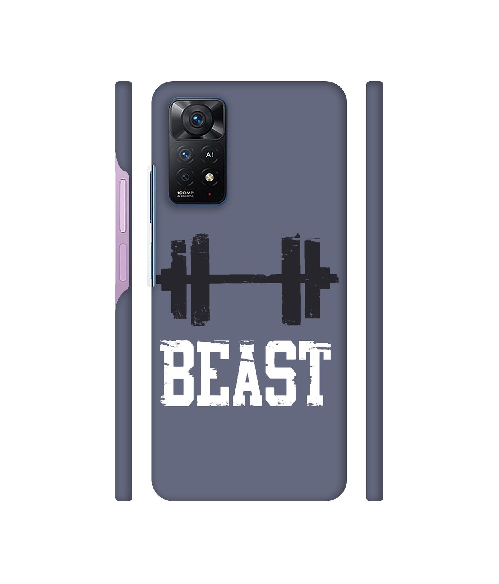 Beast Gym Designer Hard Back Cover for Mi Redmi Note 11 Pro Plus 5G