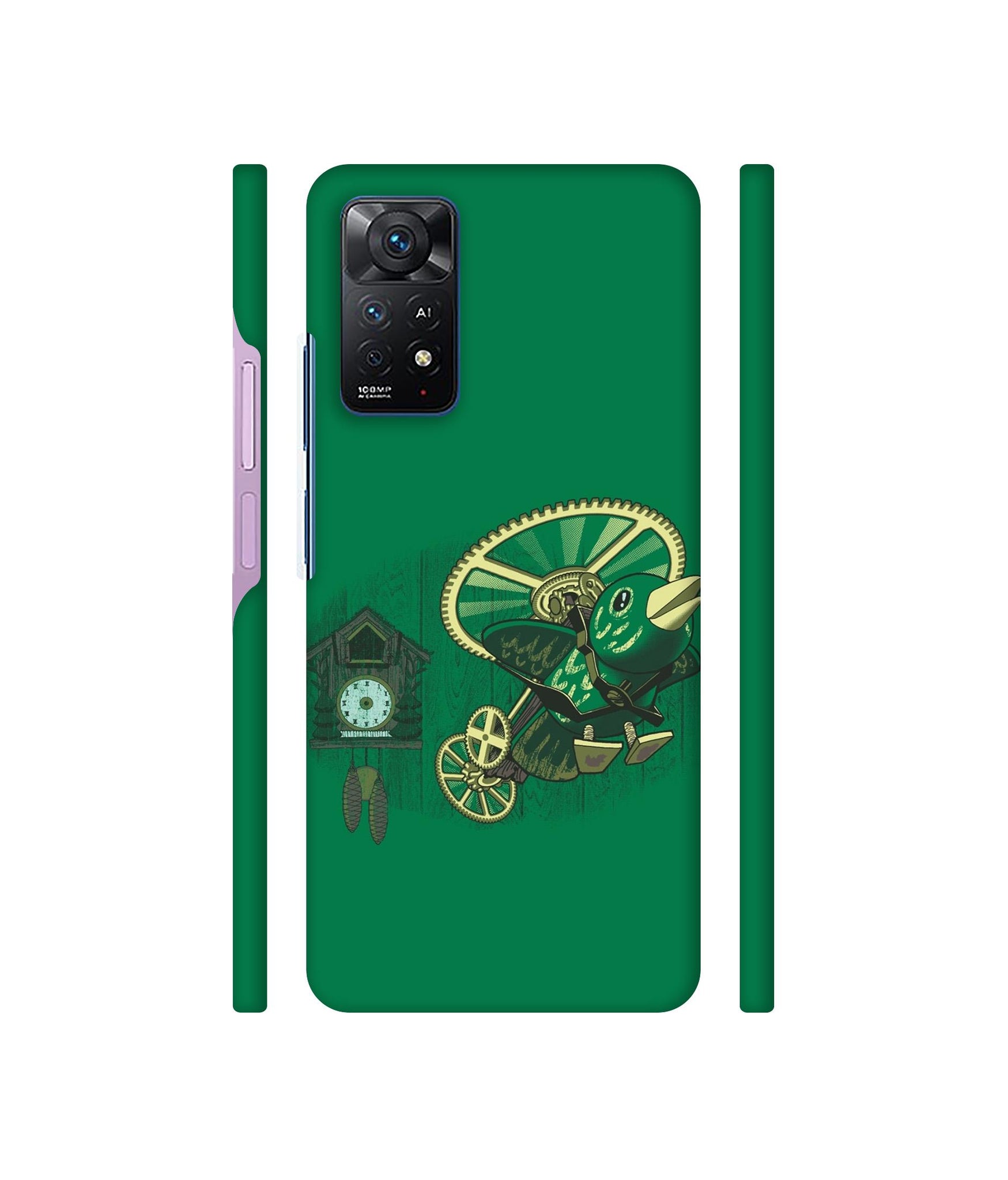 Clock Bird Designer Hard Back Cover for Mi Redmi Note 11 Pro Plus 5G