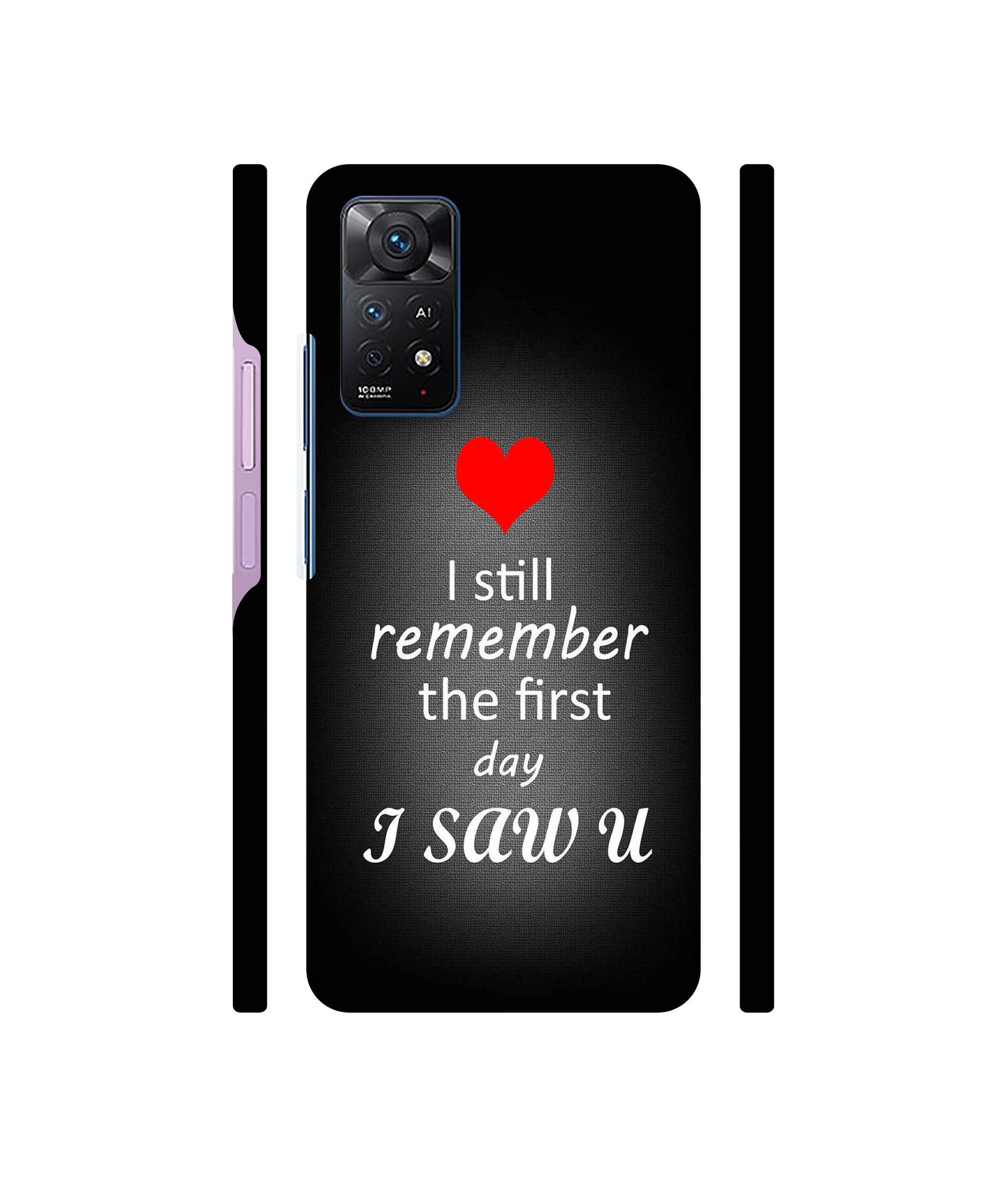 I Saw You Heart Designer Hard Back Cover for Mi Redmi Note 11 Pro Plus 5G