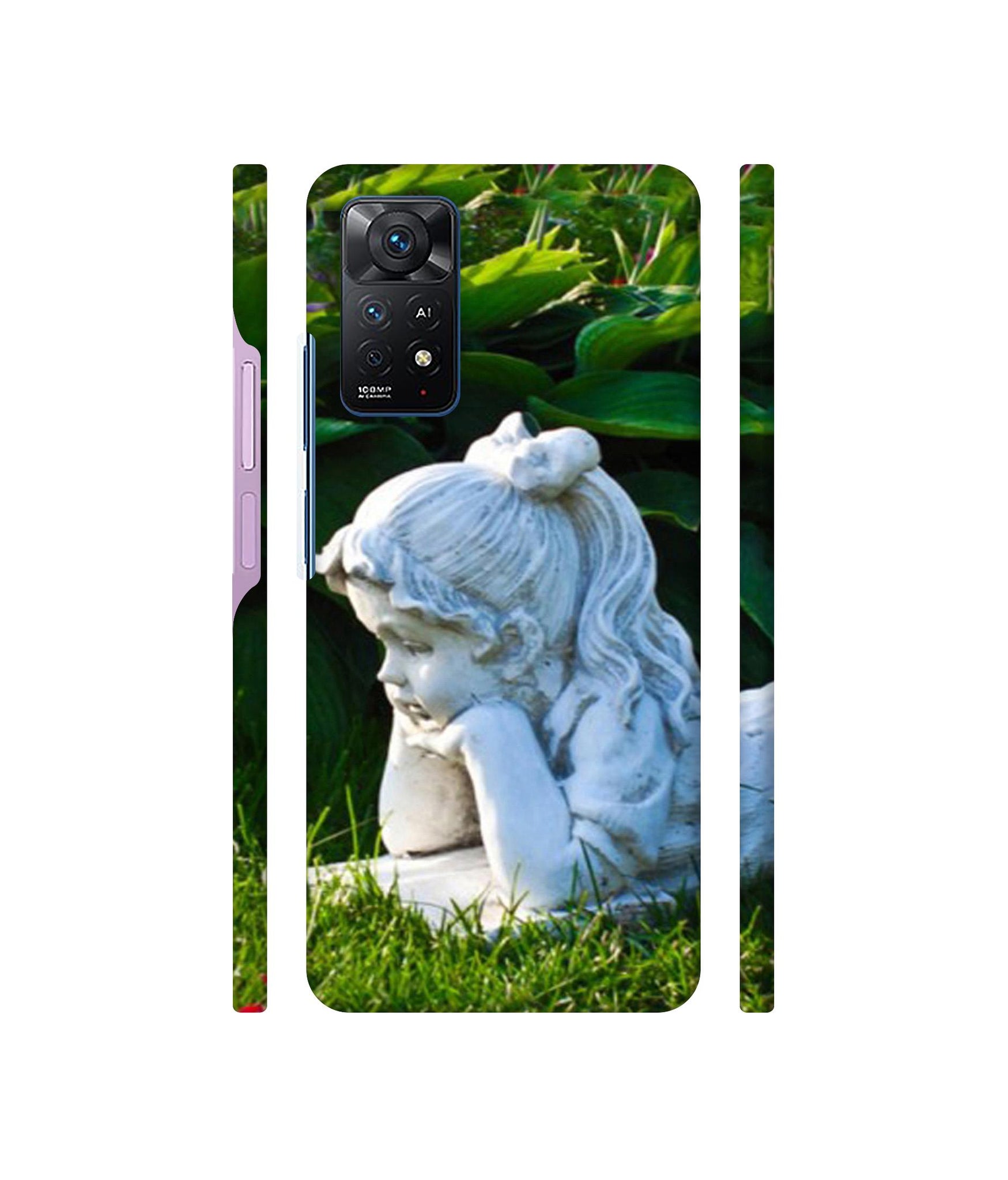 Statue of Girl Designer Hard Back Cover for Mi Redmi Note 11 Pro Plus 5G