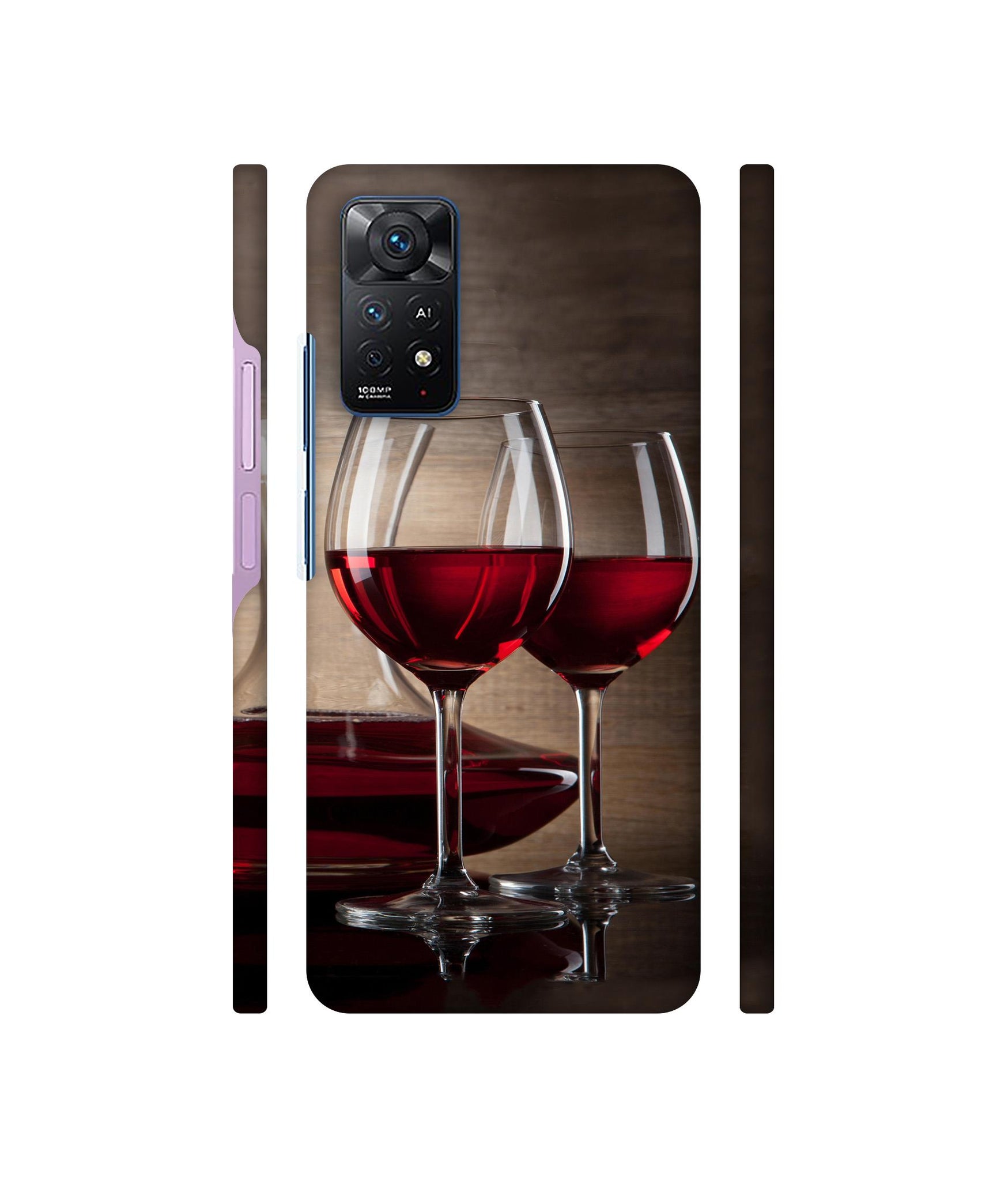 Wine Glass Designer Hard Back Cover for Mi Redmi Note 11 Pro Plus 5G