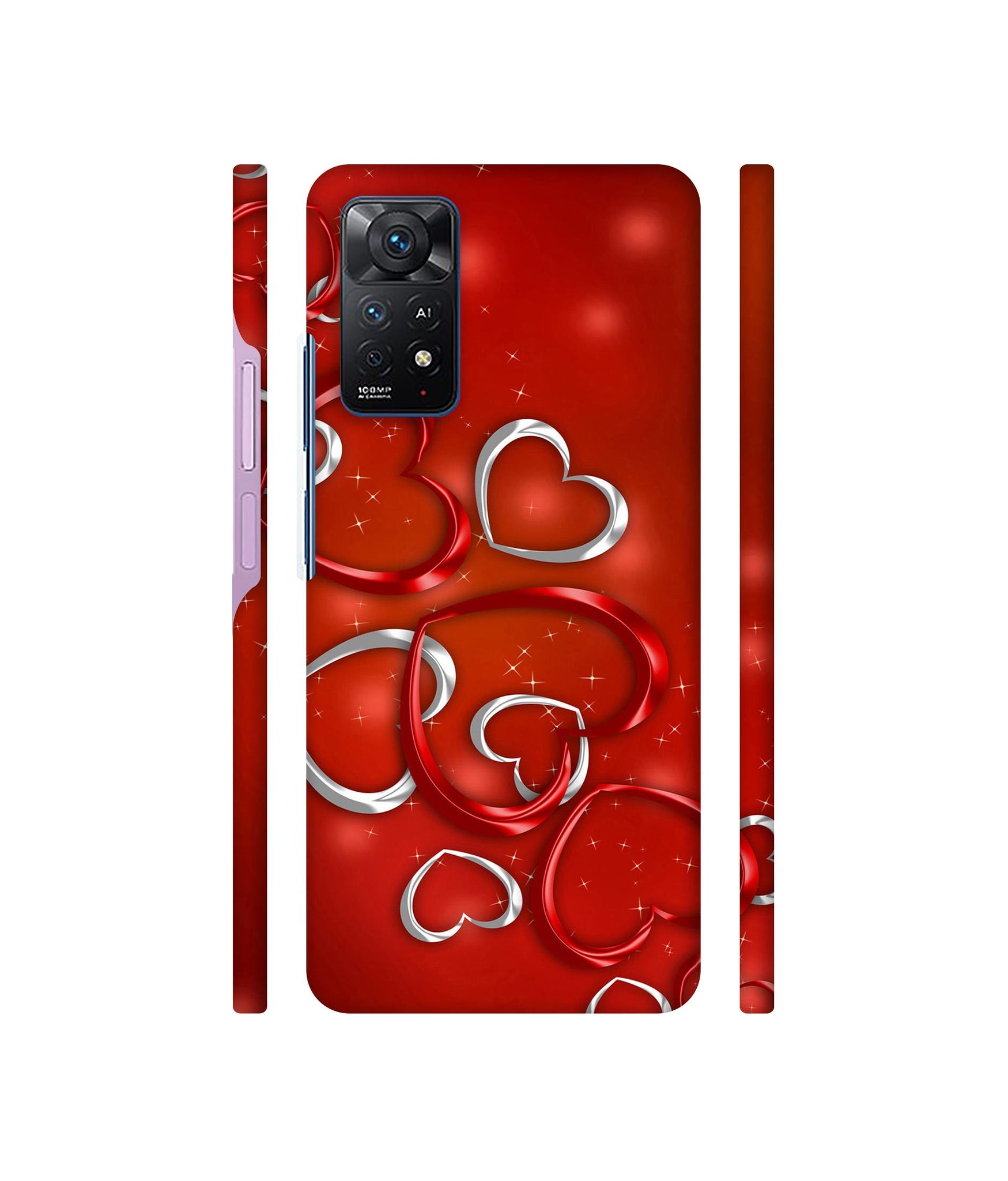 Hearts Designer Hard Back Cover for Mi Redmi Note 11 Pro Plus 5G