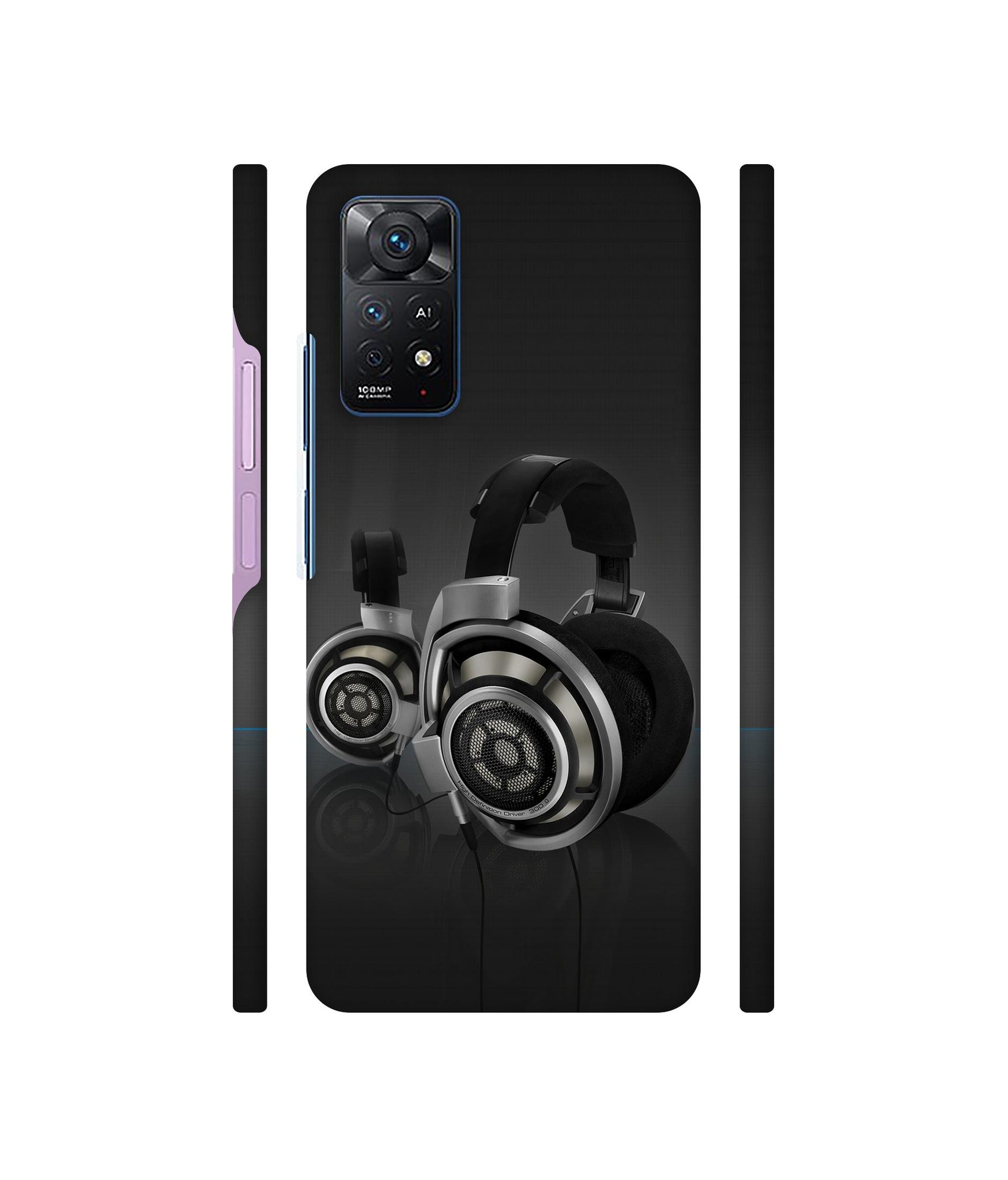 Head Phone Designer Hard Back Cover for Mi Redmi Note 11 Pro Plus 5G