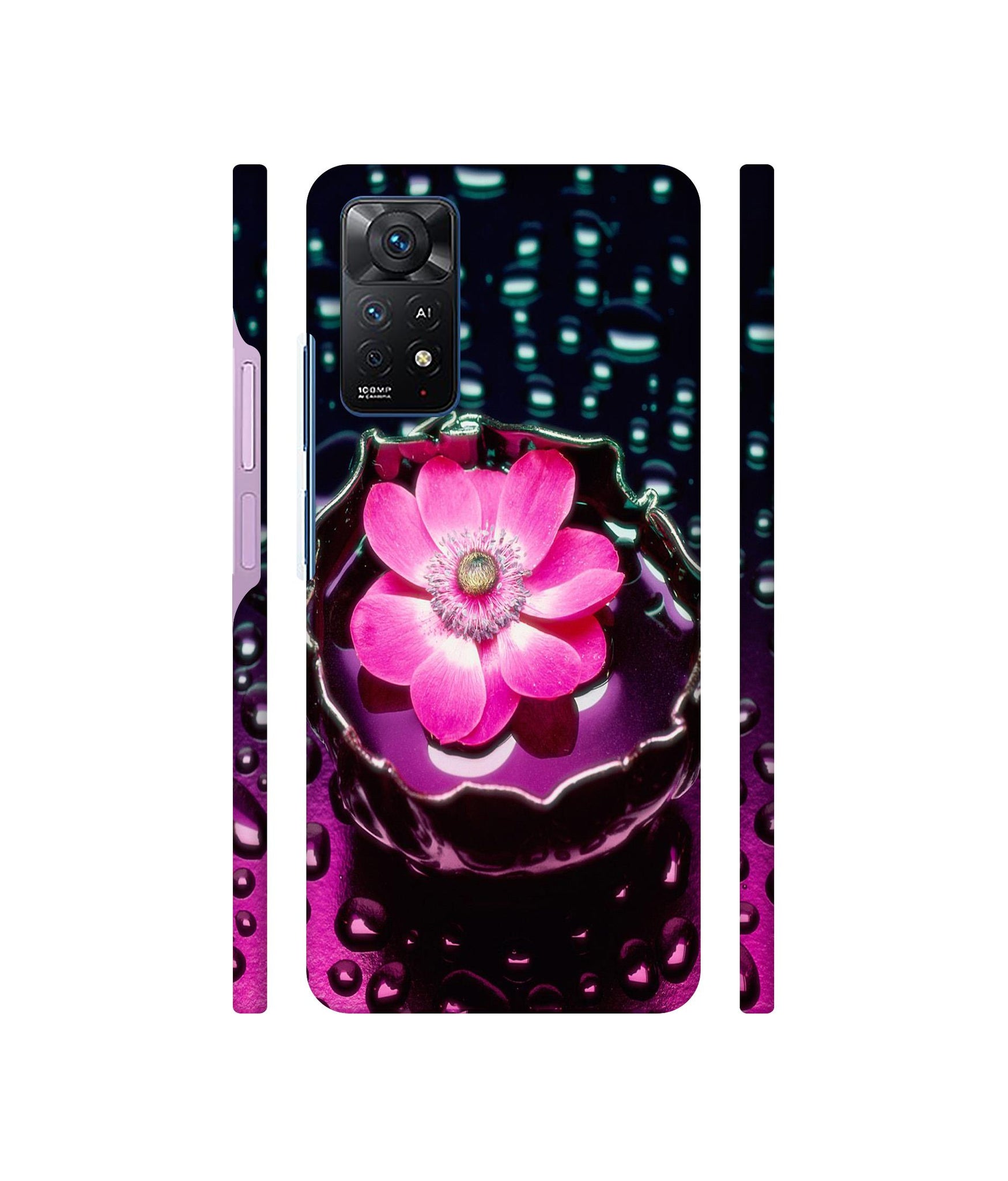 Flower in Water Designer Hard Back Cover for Mi Redmi Note 11 Pro Plus 5G