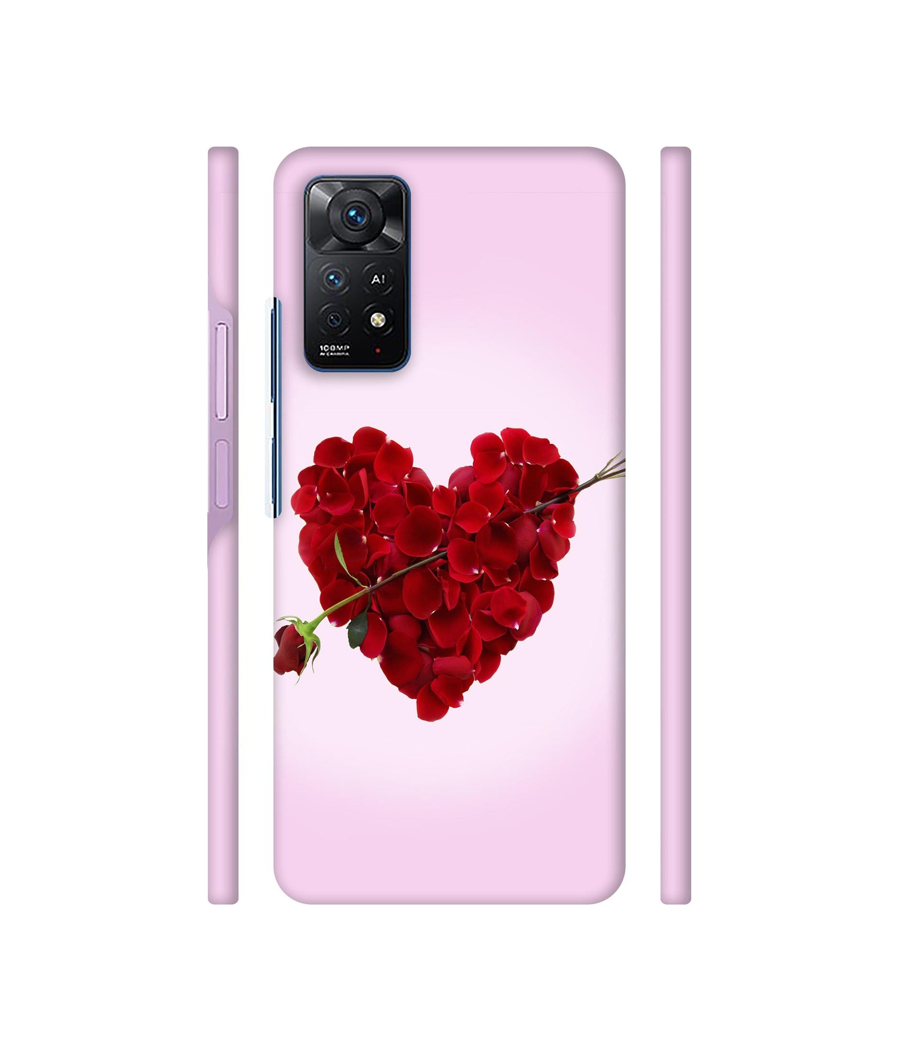 Heart Flower Designer Hard Back Cover for Mi Redmi Note 11 Pro Plus 5G