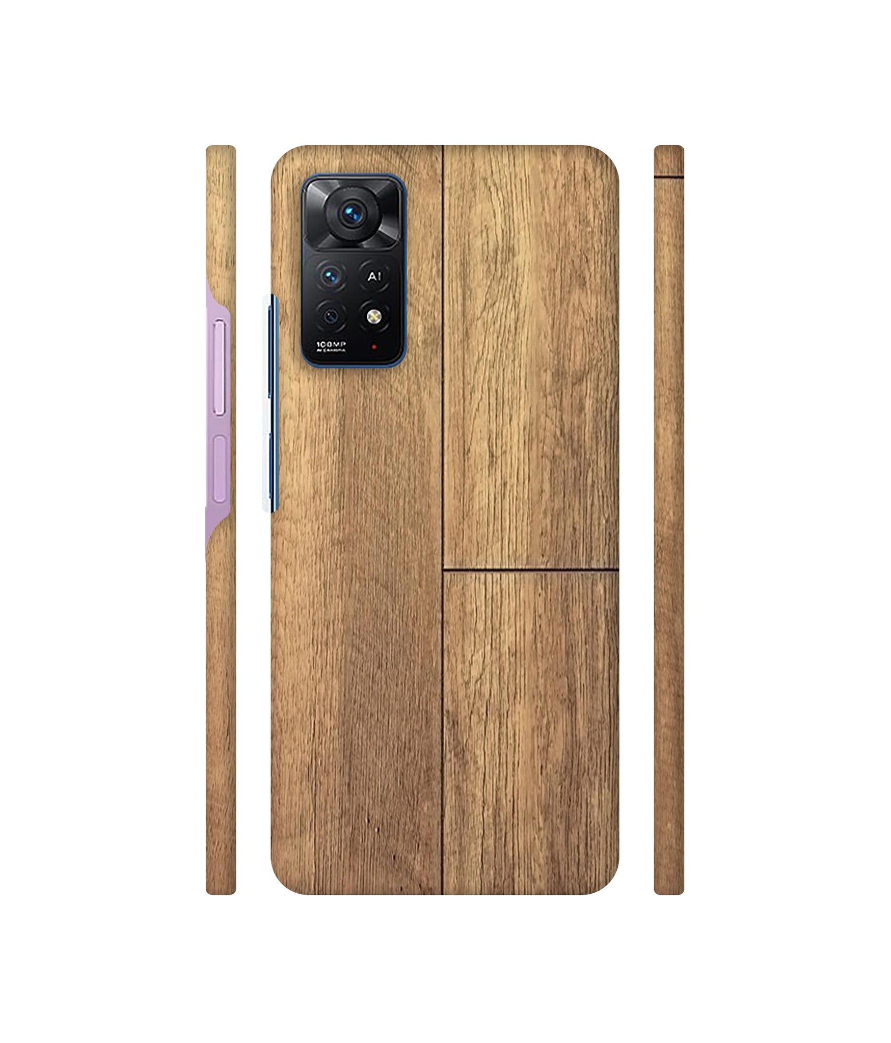 Wood Stretcher Designer Hard Back Cover for Mi Redmi Note 11 Pro Plus 5G