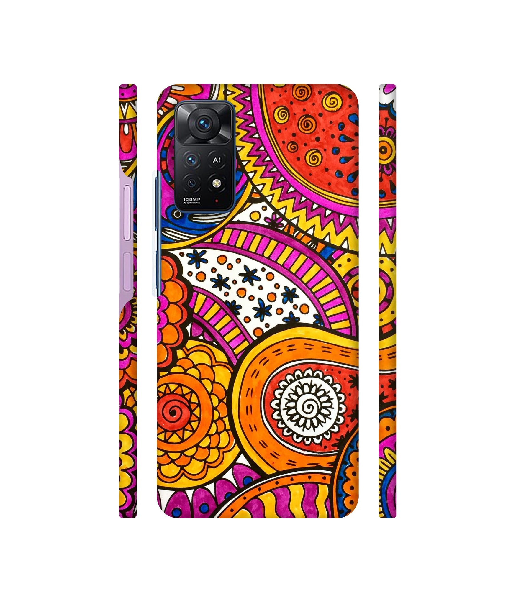 Rangoli Paisley Art Designer Hard Back Cover for Mi Redmi Note 11 Pro Plus 5G