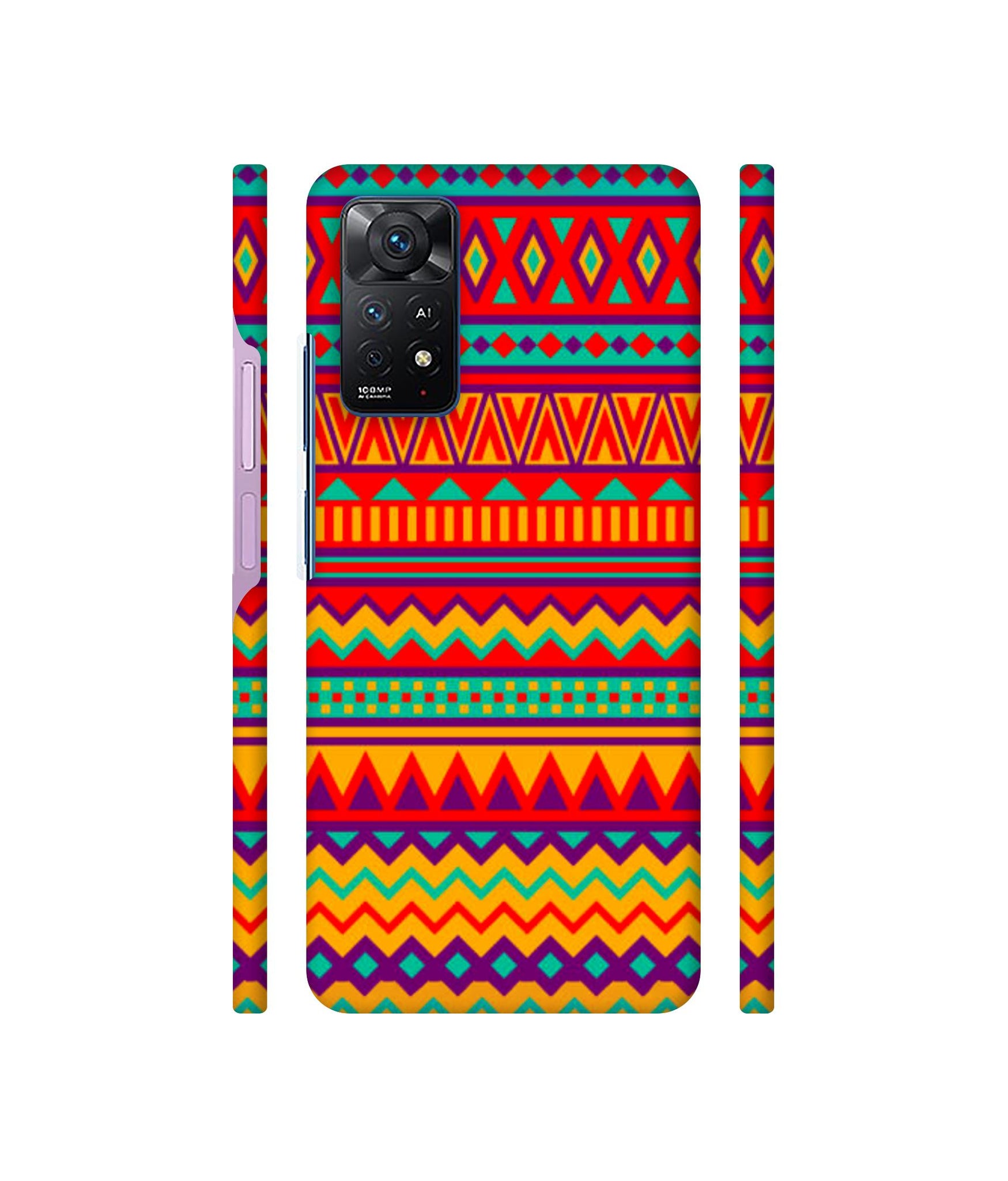 Multicolor Rangoli Art Designer Hard Back Cover for Mi Redmi Note 11 Pro Plus 5G