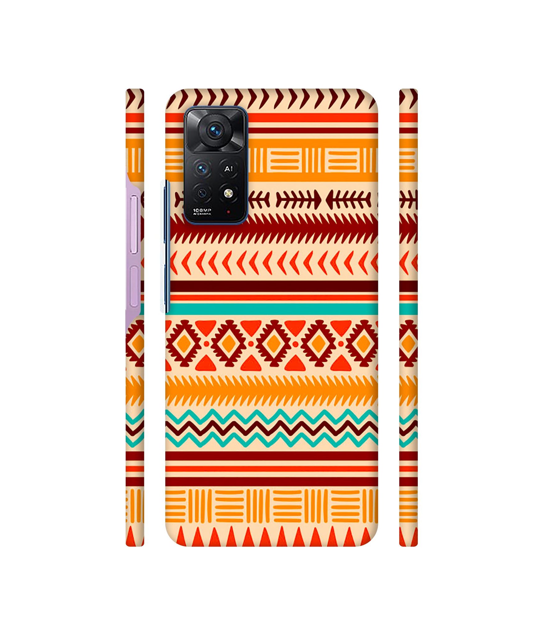 Marathi Rangoli Art Designer Hard Back Cover for Mi Redmi Note 11 Pro Plus 5G