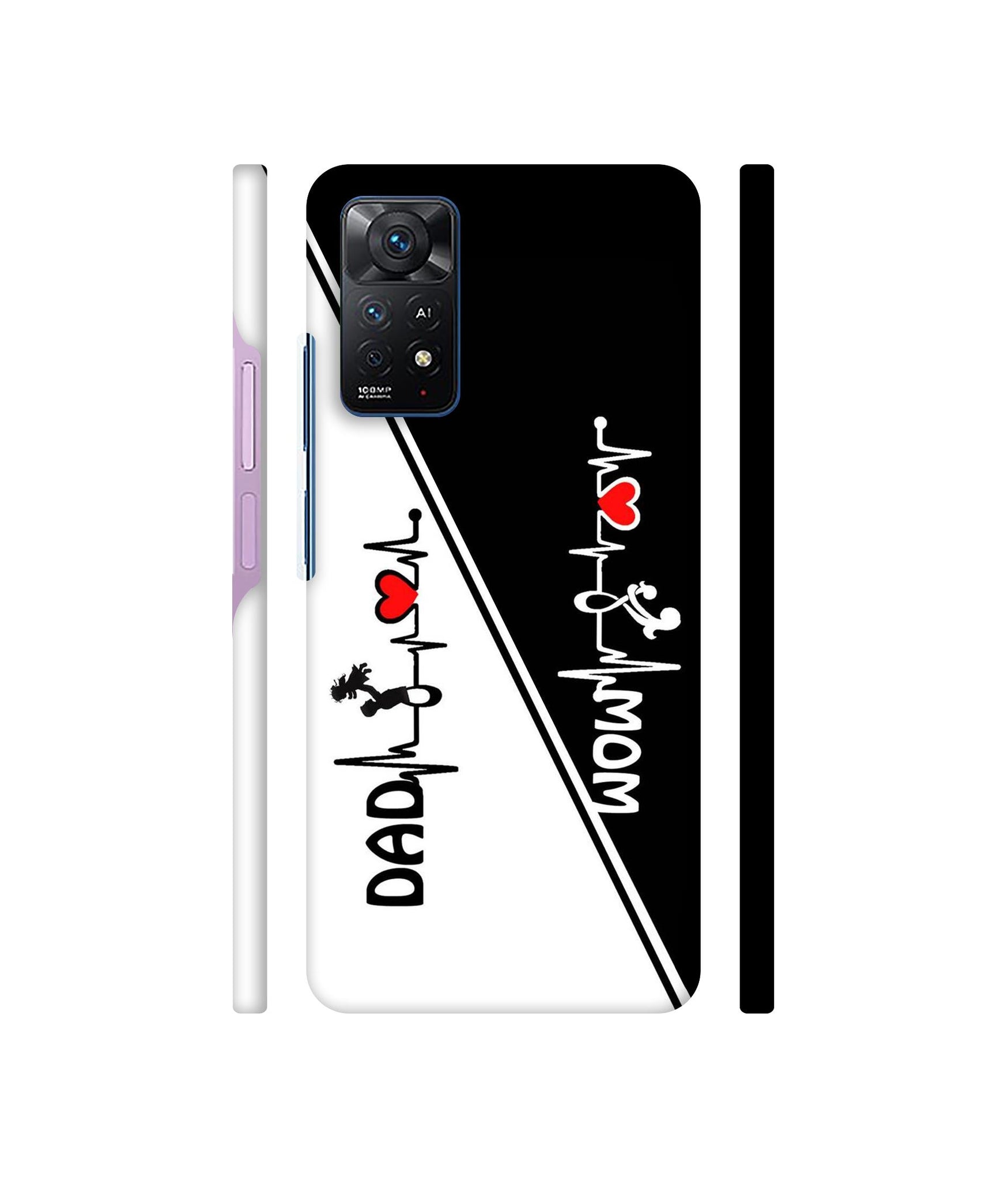 Mom and Dad Lover Designer Hard Back Cover for Mi Redmi Note 11 Pro Plus 5G