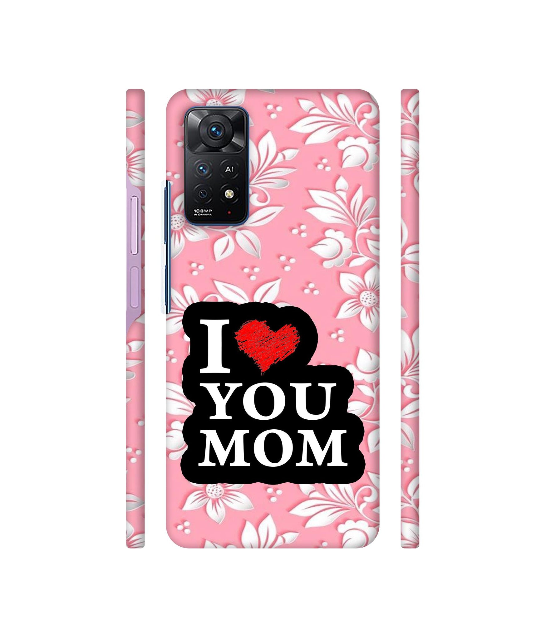 I Love Mom Designer Hard Back Cover for Mi Redmi Note 11 Pro Plus 5G