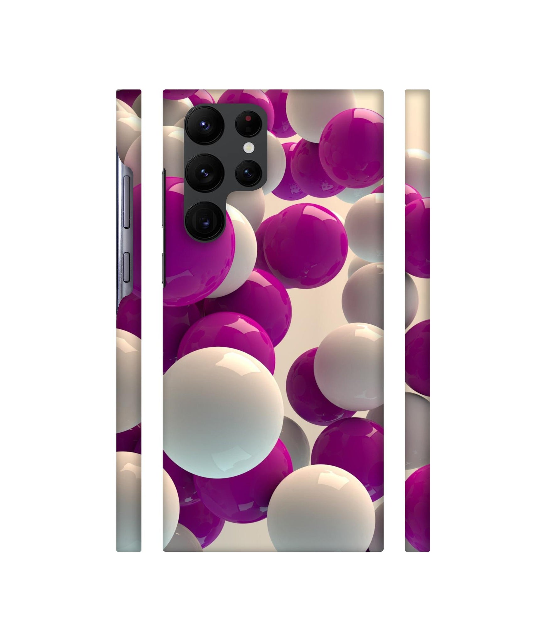 3D Balloons Designer Hard Back Cover for Samsung Galaxy S22 Ultra 5G