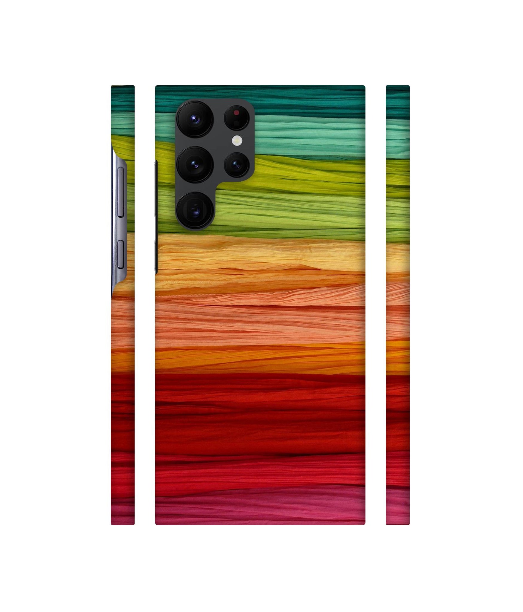 Colorful Thread Designer Hard Back Cover for Samsung Galaxy S22 Ultra 5G