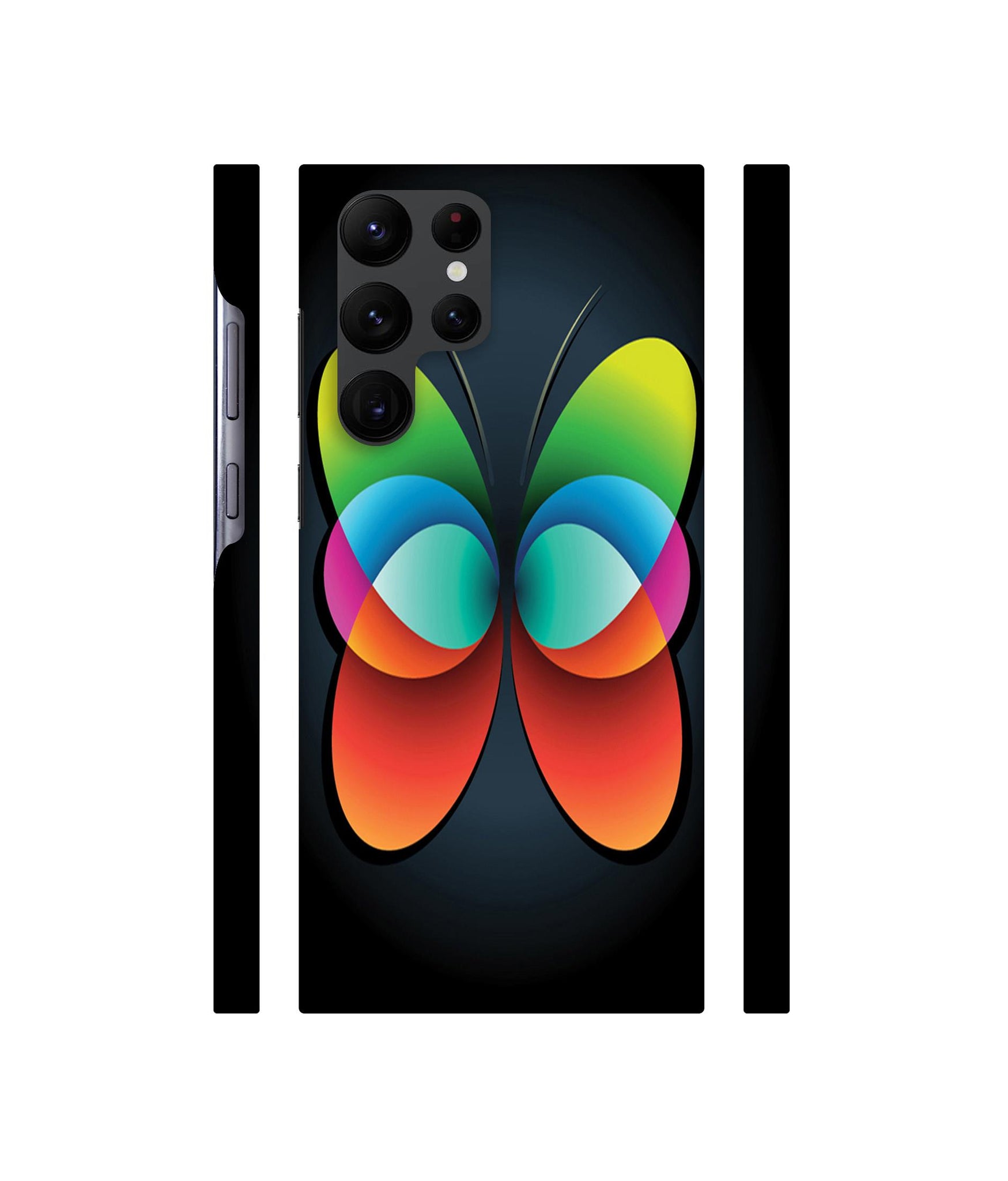 Colourfull Butterfly Designer Hard Back Cover for Samsung Galaxy S22 Ultra 5G