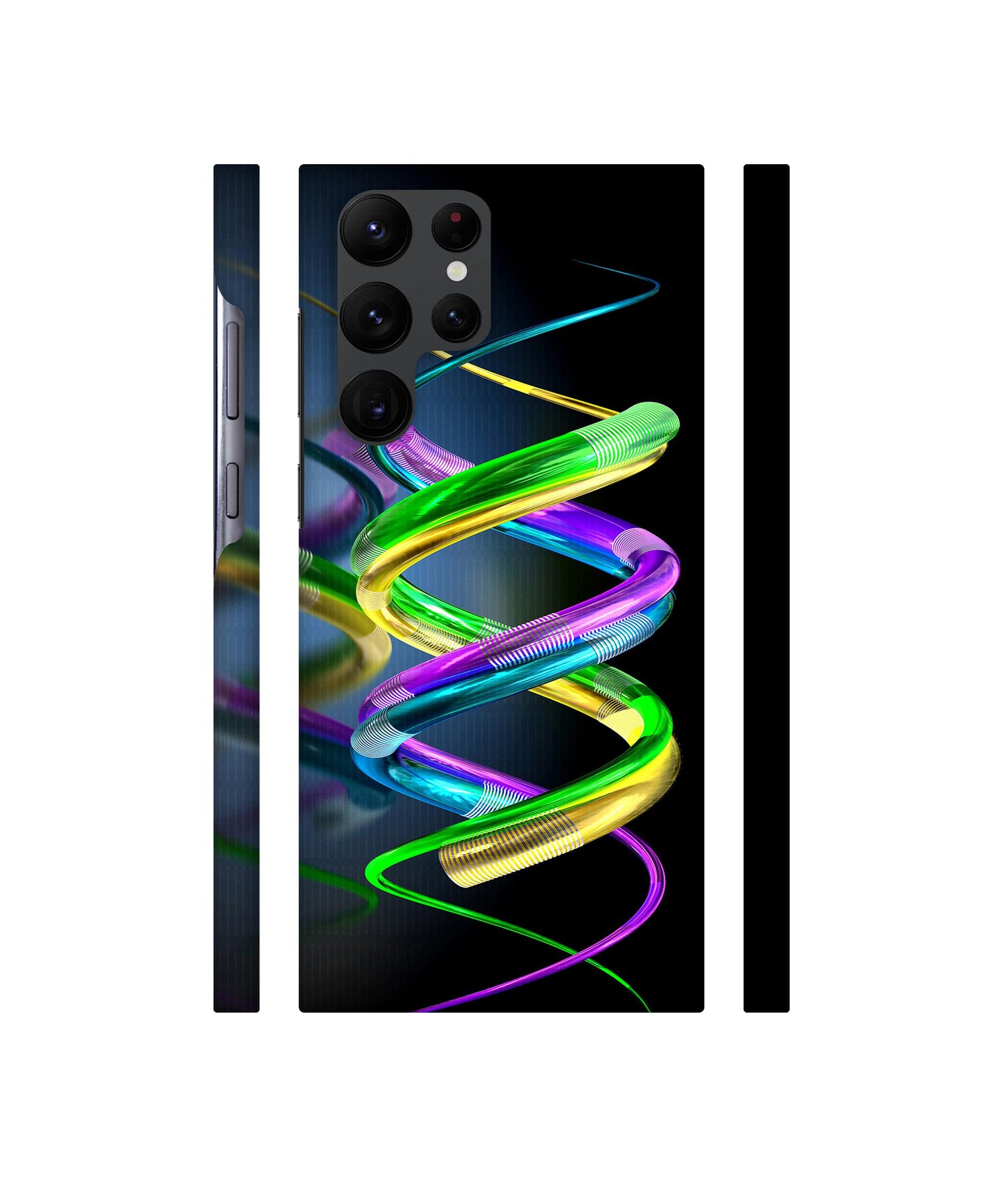 3D Spiral Designer Hard Back Cover for Samsung Galaxy S22 Ultra 5G